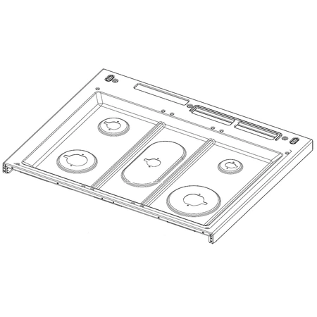 DG94-03627A Samsung Cooktop Frame Assembly NX