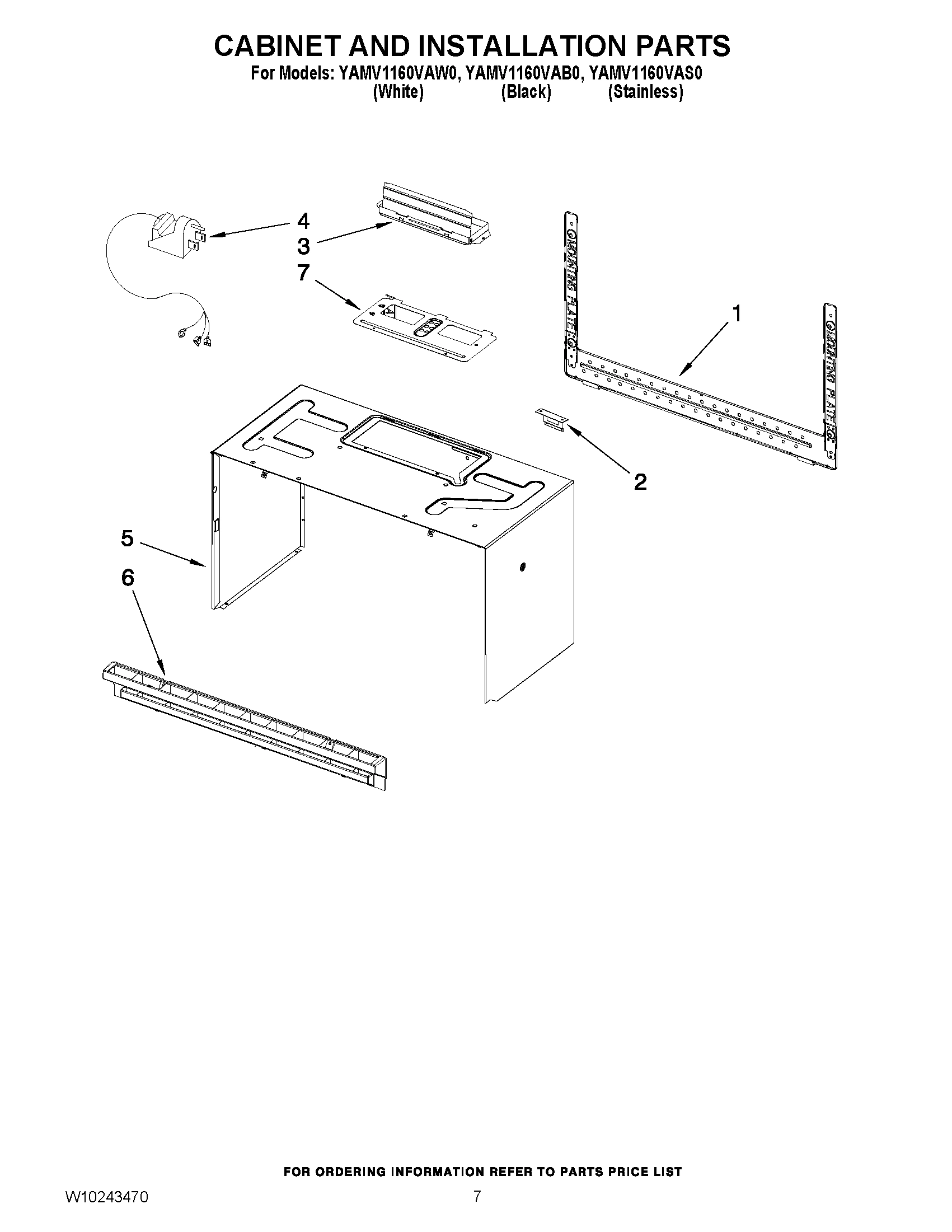 06 - CABINET AND INSTALLATION PARTS