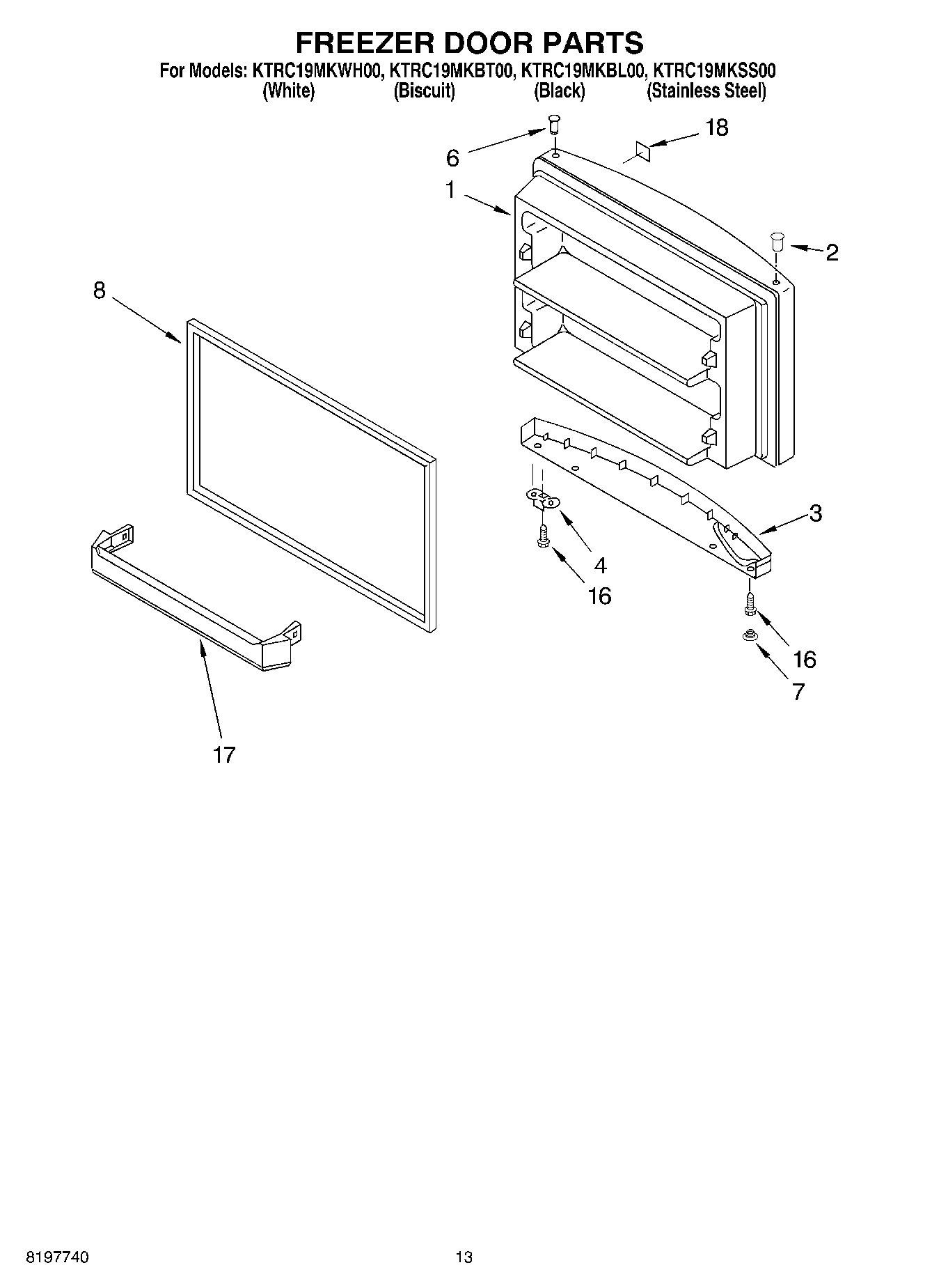 07 - FREEZER DOOR, OPTIONAL
