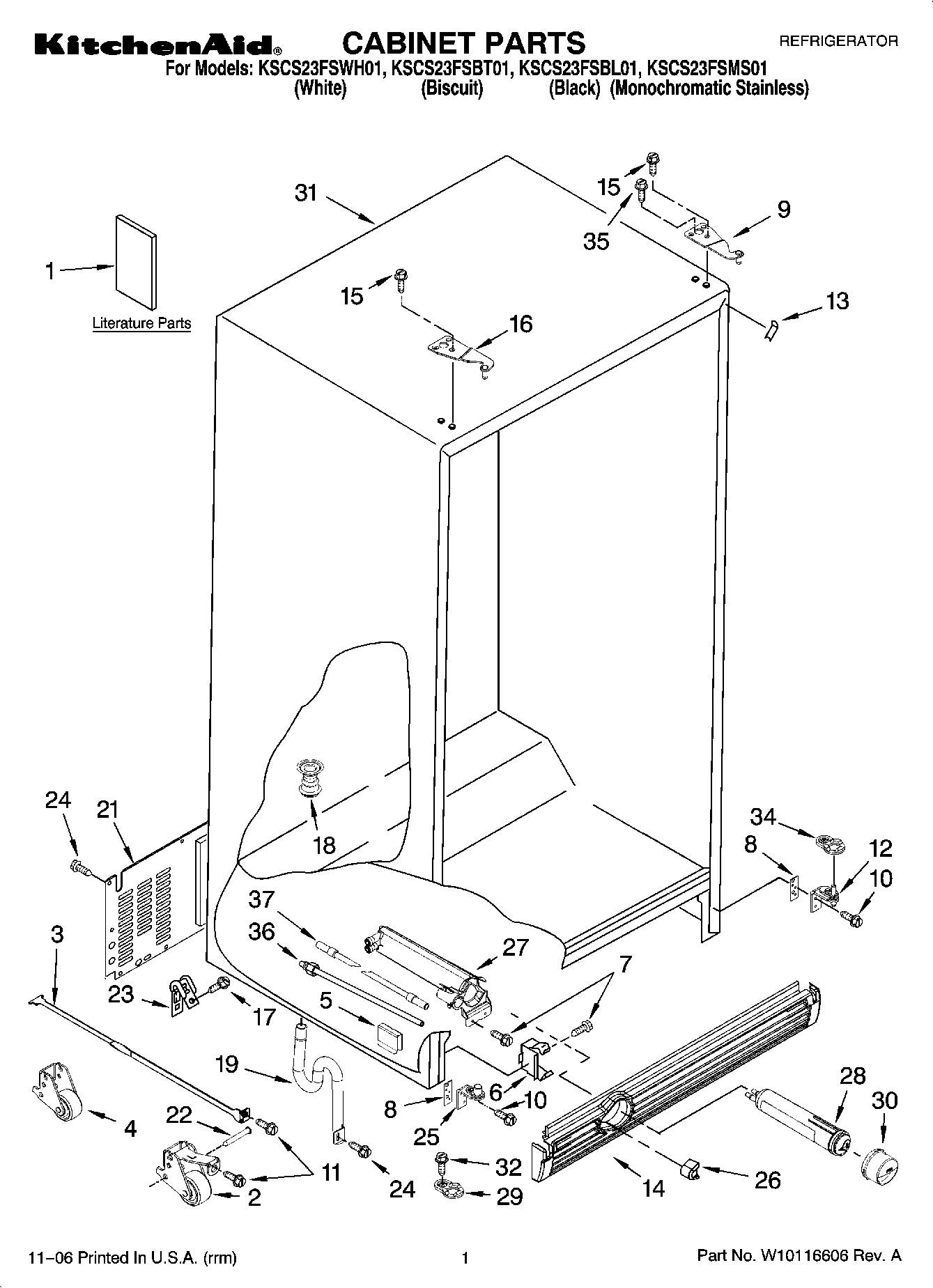 01 - CABINET PARTS