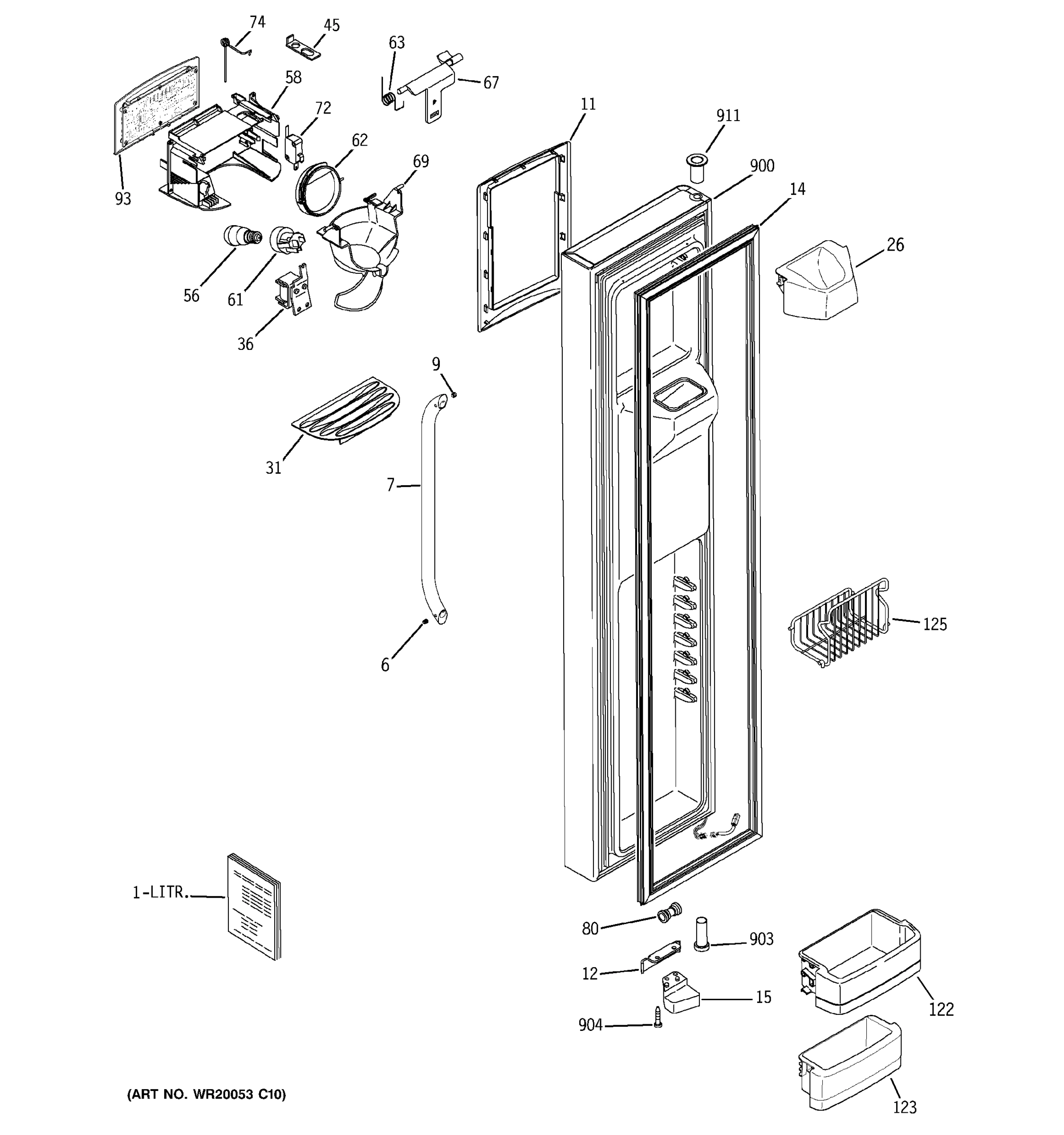 FREEZER DOOR