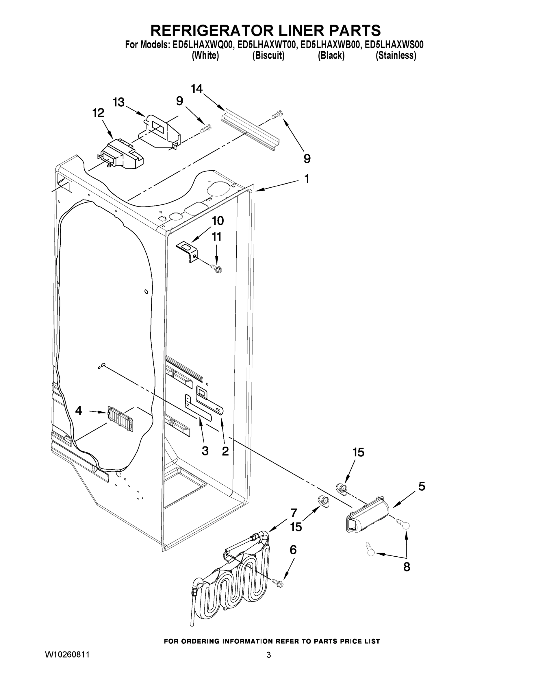 02 - REFRIGERATOR LINER PARTS