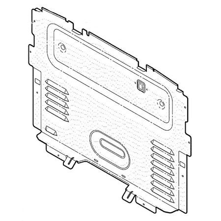 WB34X29576 GE Range Back Control Panel Cover