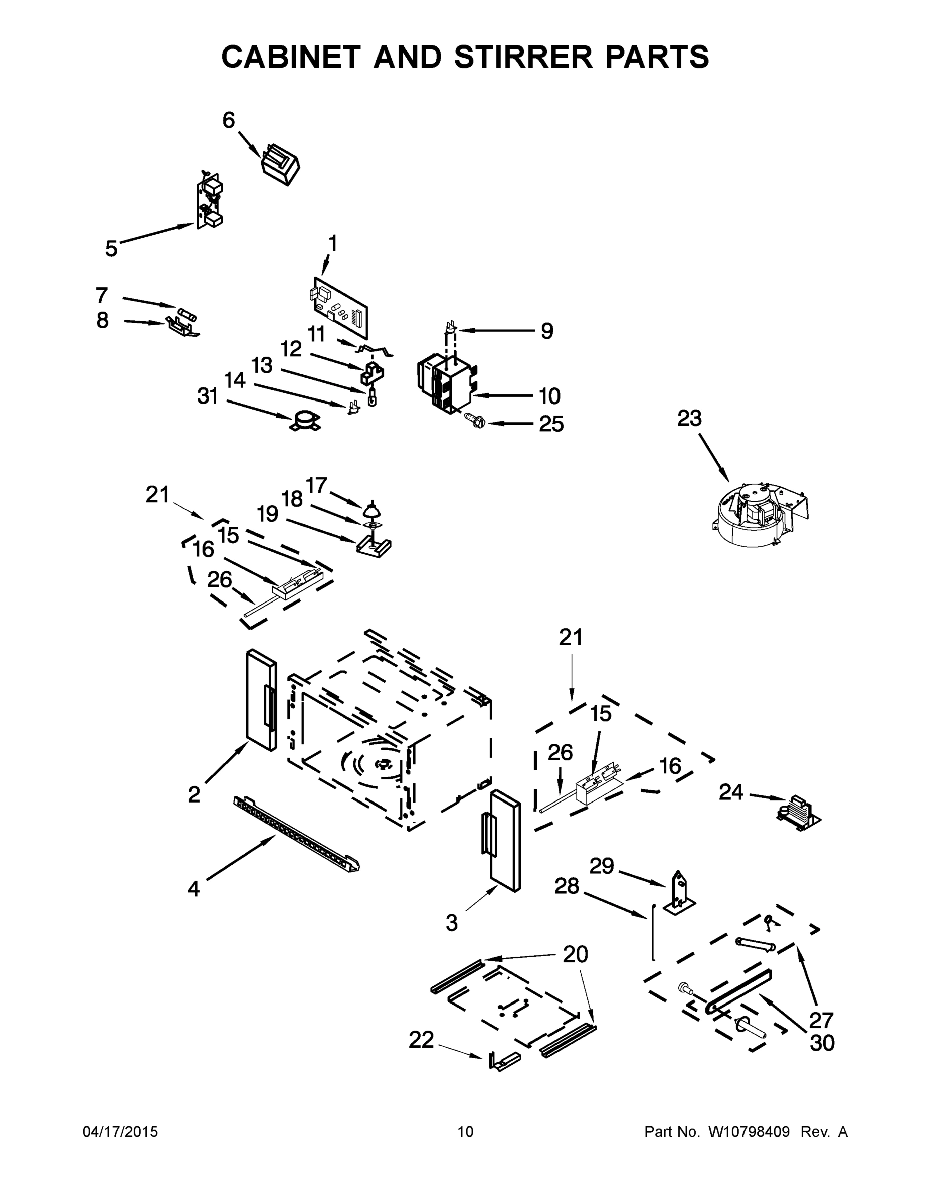 06 - CABINET AND STIRRER PARTS