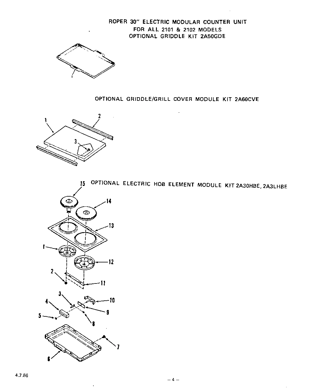 04 - GRIDDLE KIT, GRIDDLE/GRILL COVER