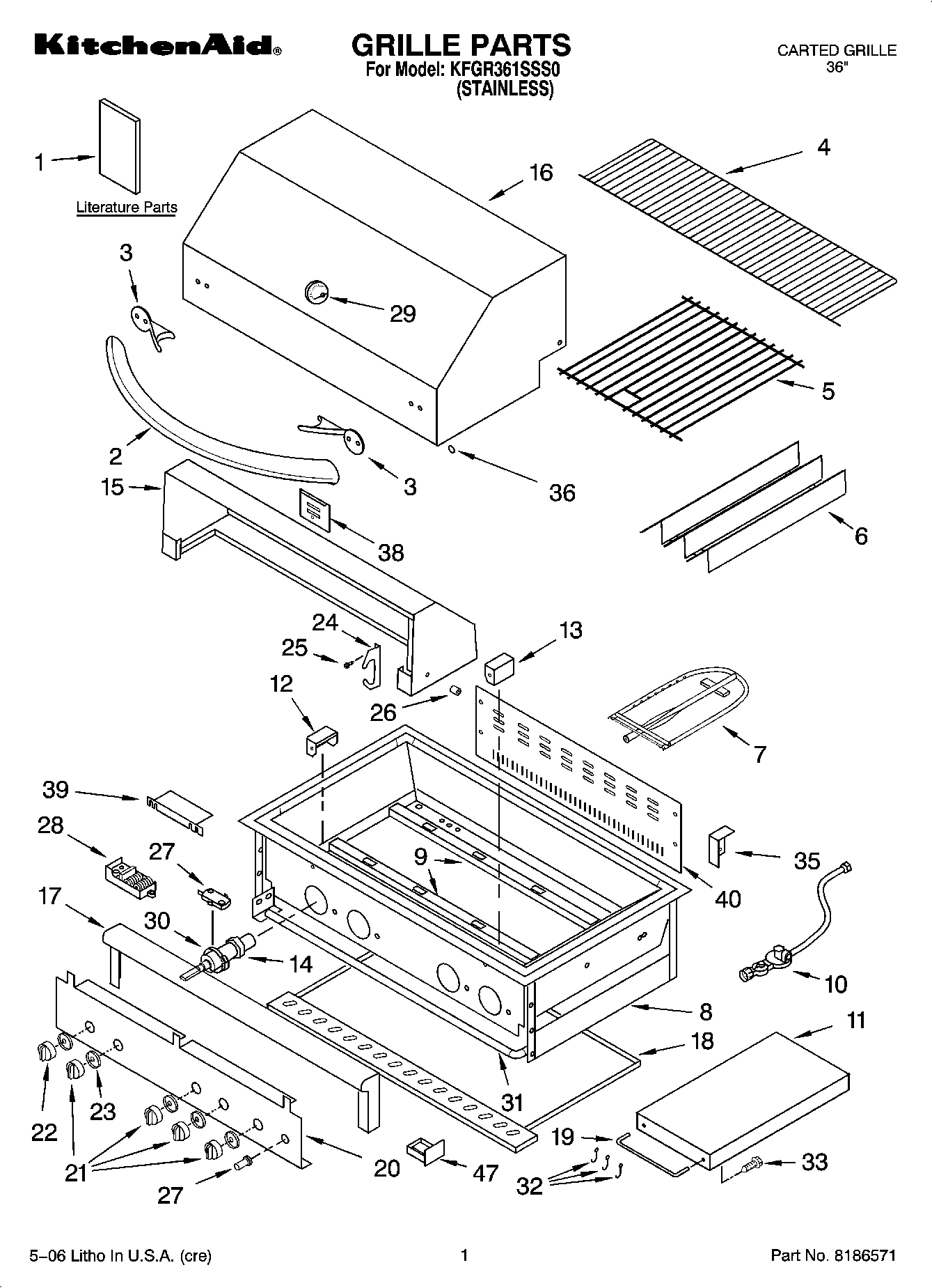 01 - GRILLE PARTS