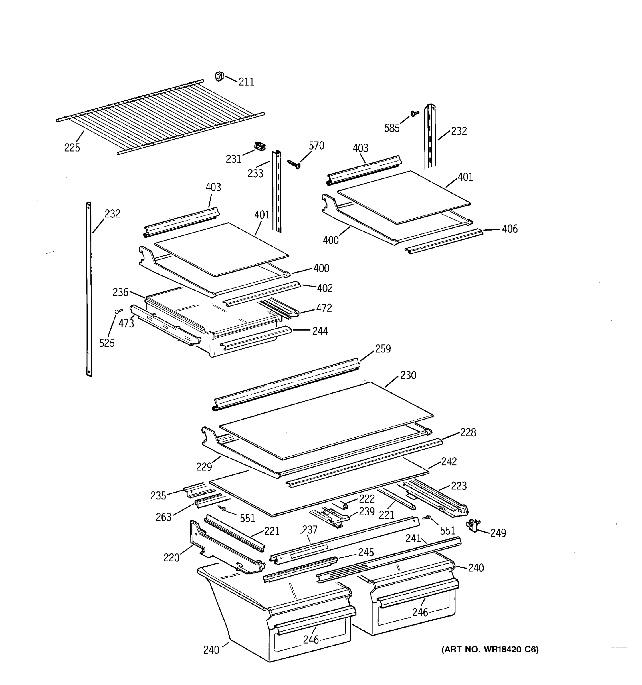 SHELF PARTS