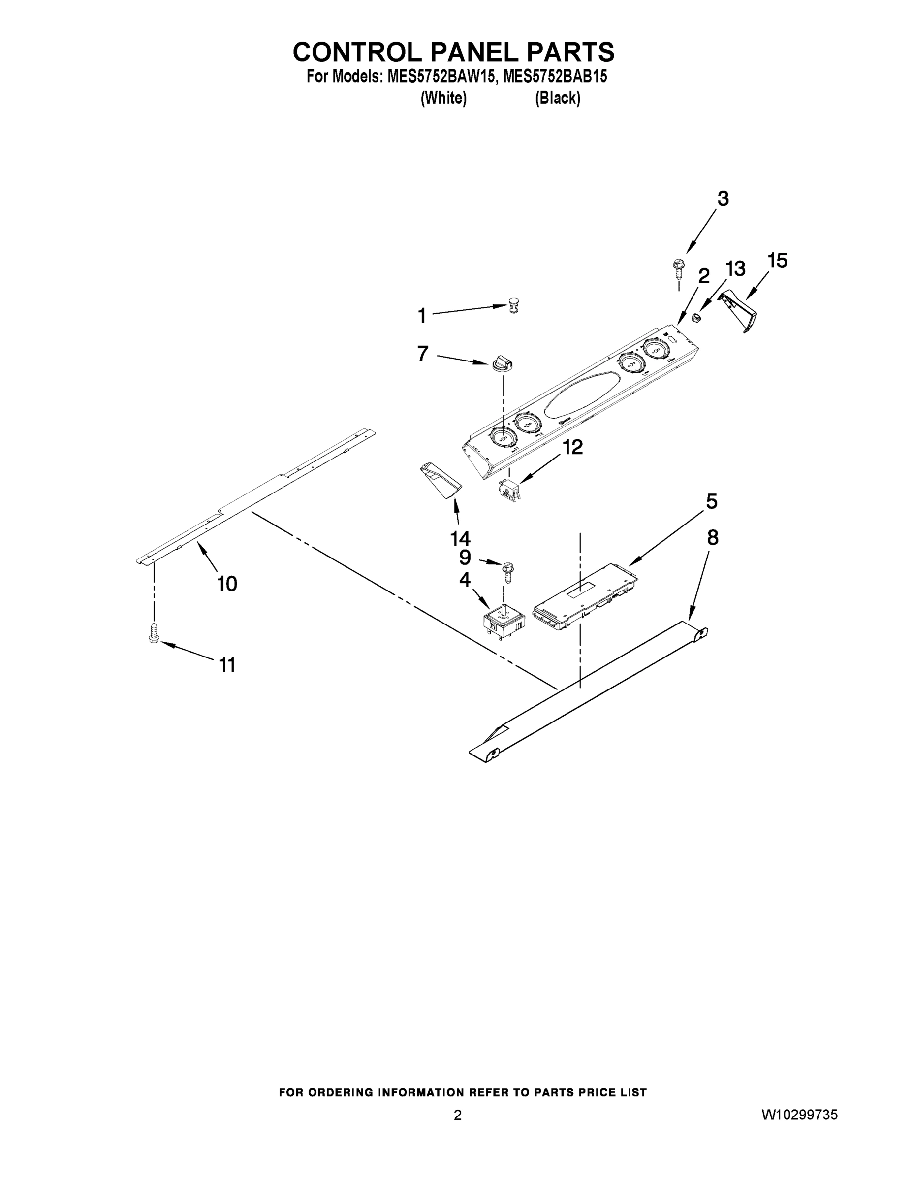 02 - CONTROL PANEL PARTS