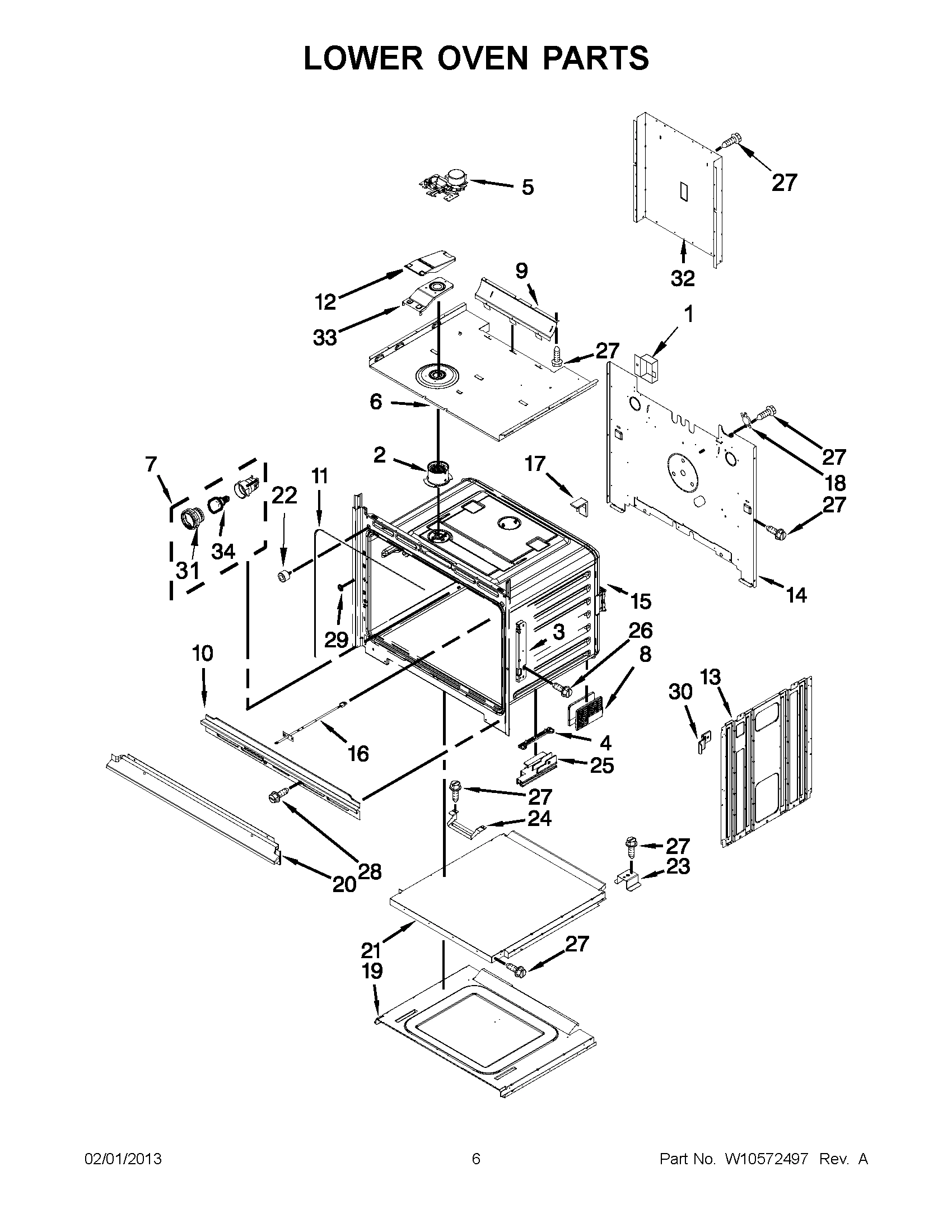03 - LOWER OVEN PARTS