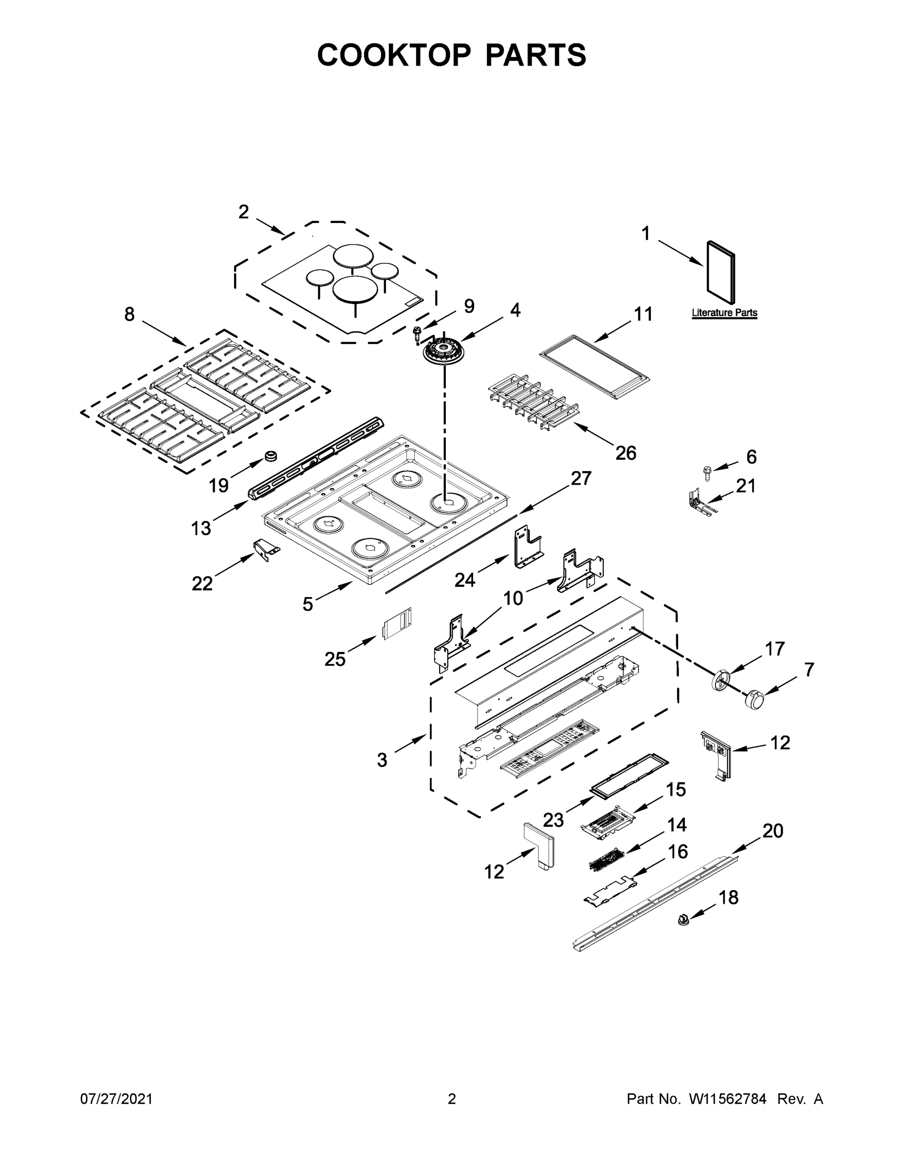 02 - COOKTOP PARTS
