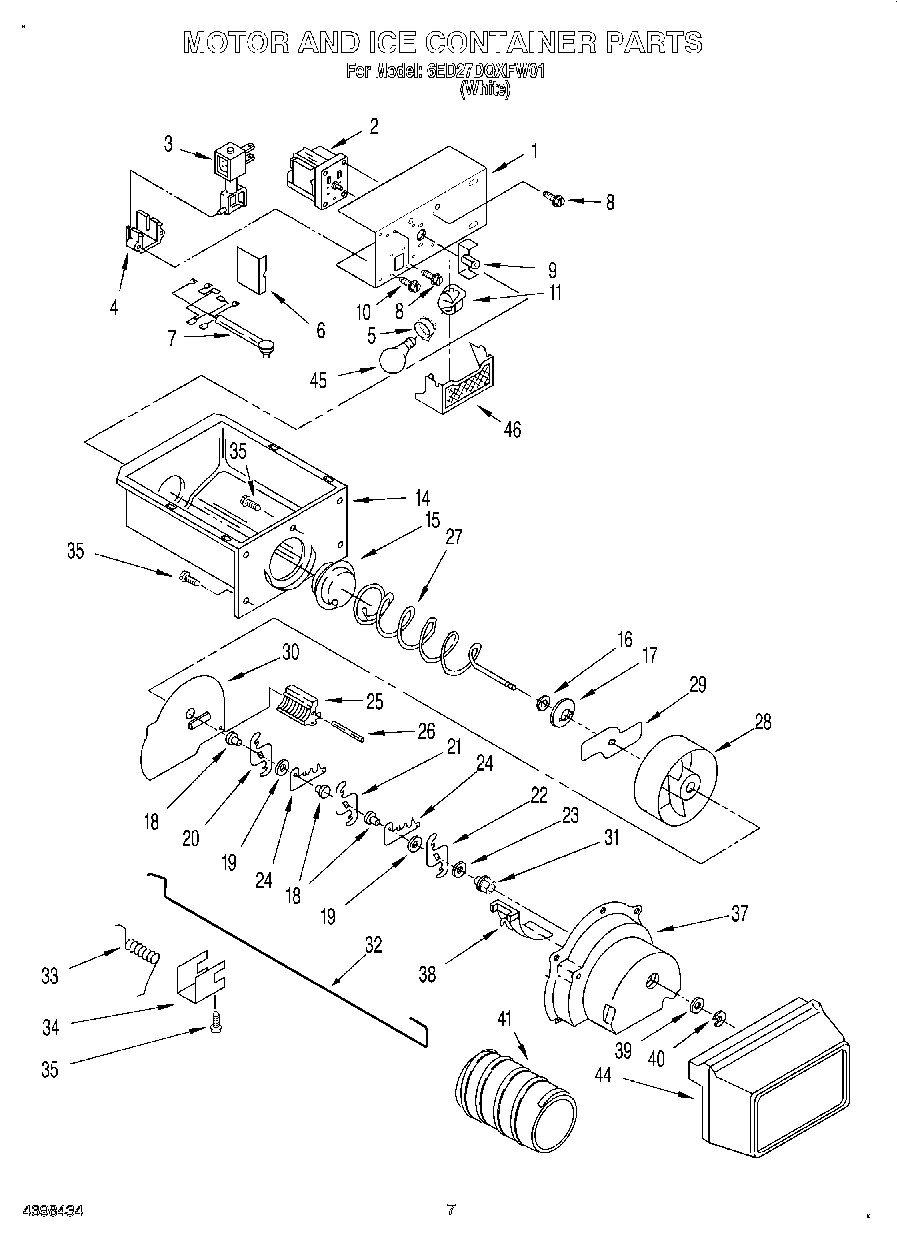 05 - MOTOR AND ICE CONTAINER