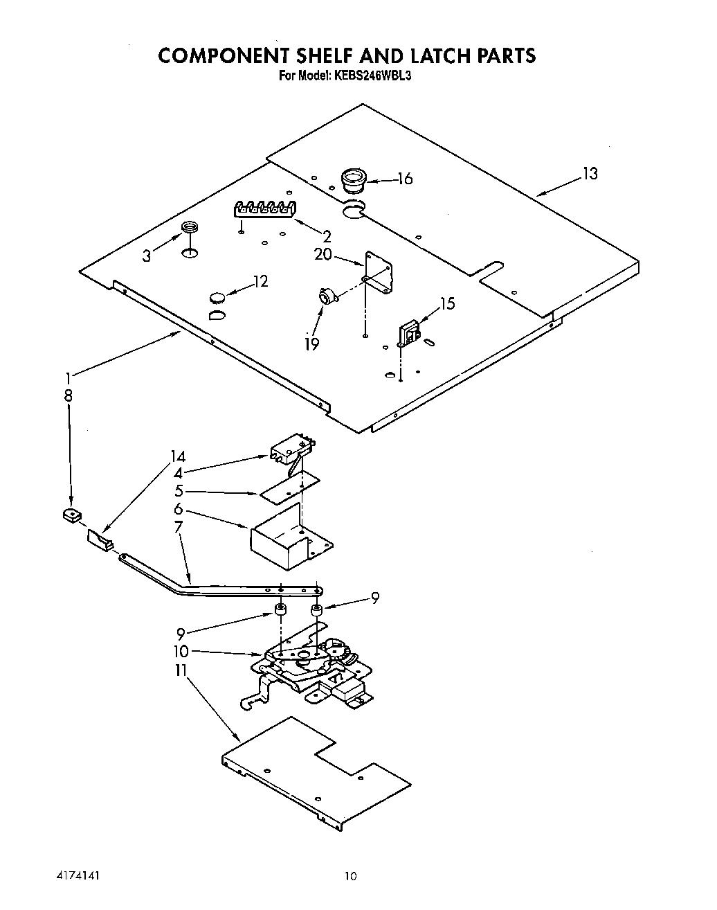 07 - COMPONENT SHELF AND LATCH