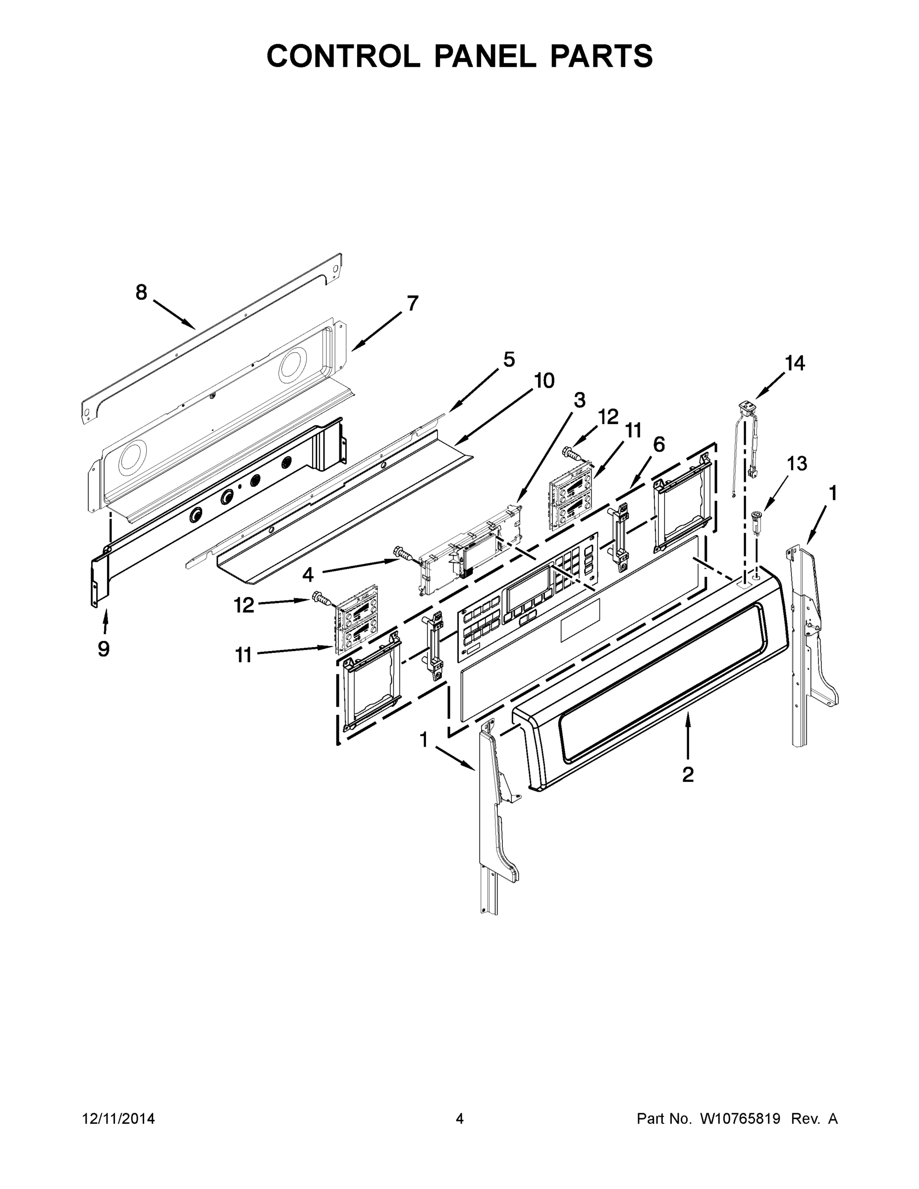 03 - CONTROL PANEL PARTS
