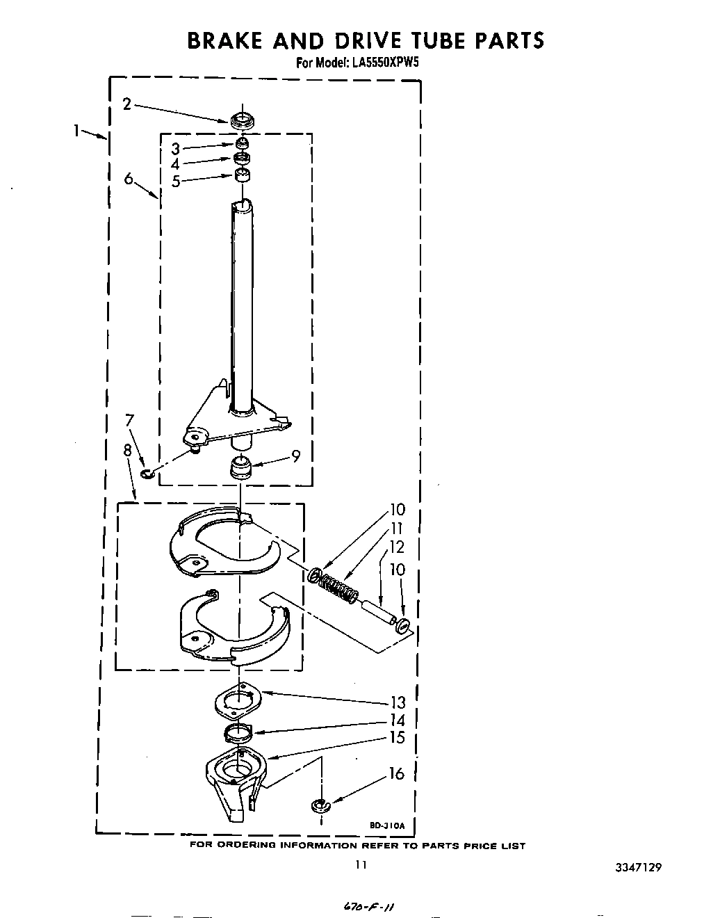 09 - BRAKE AND DRIVE TUBE