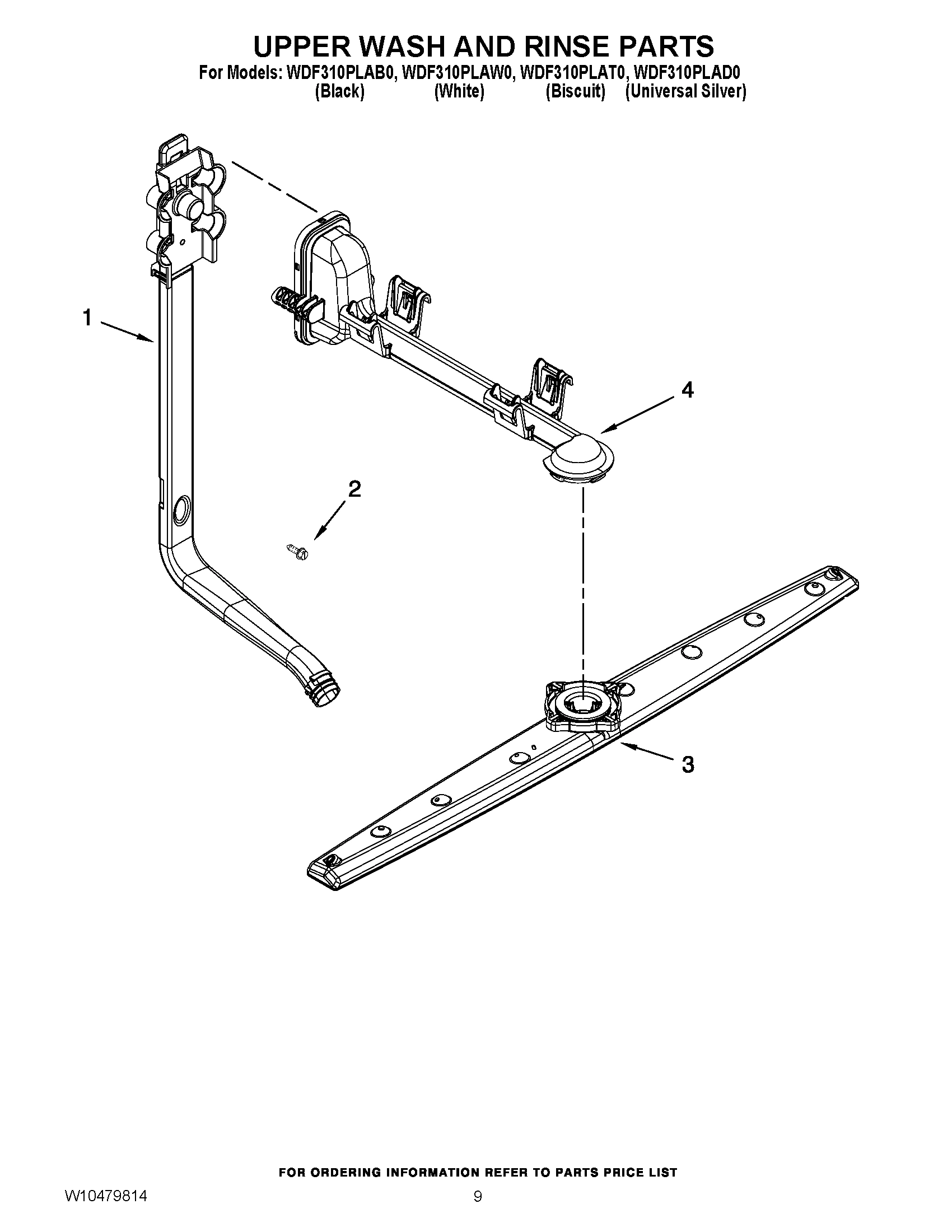07 - UPPER WASH AND RINSE PARTS