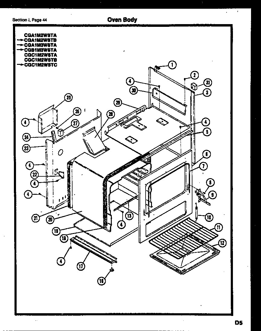 30 - OVEN BODY