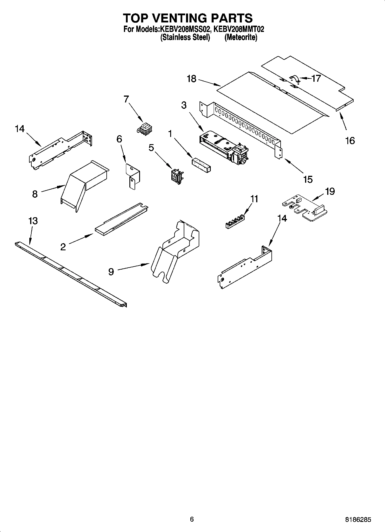 05 - TOP VENTING PARTS, OPTIONAL PARTS