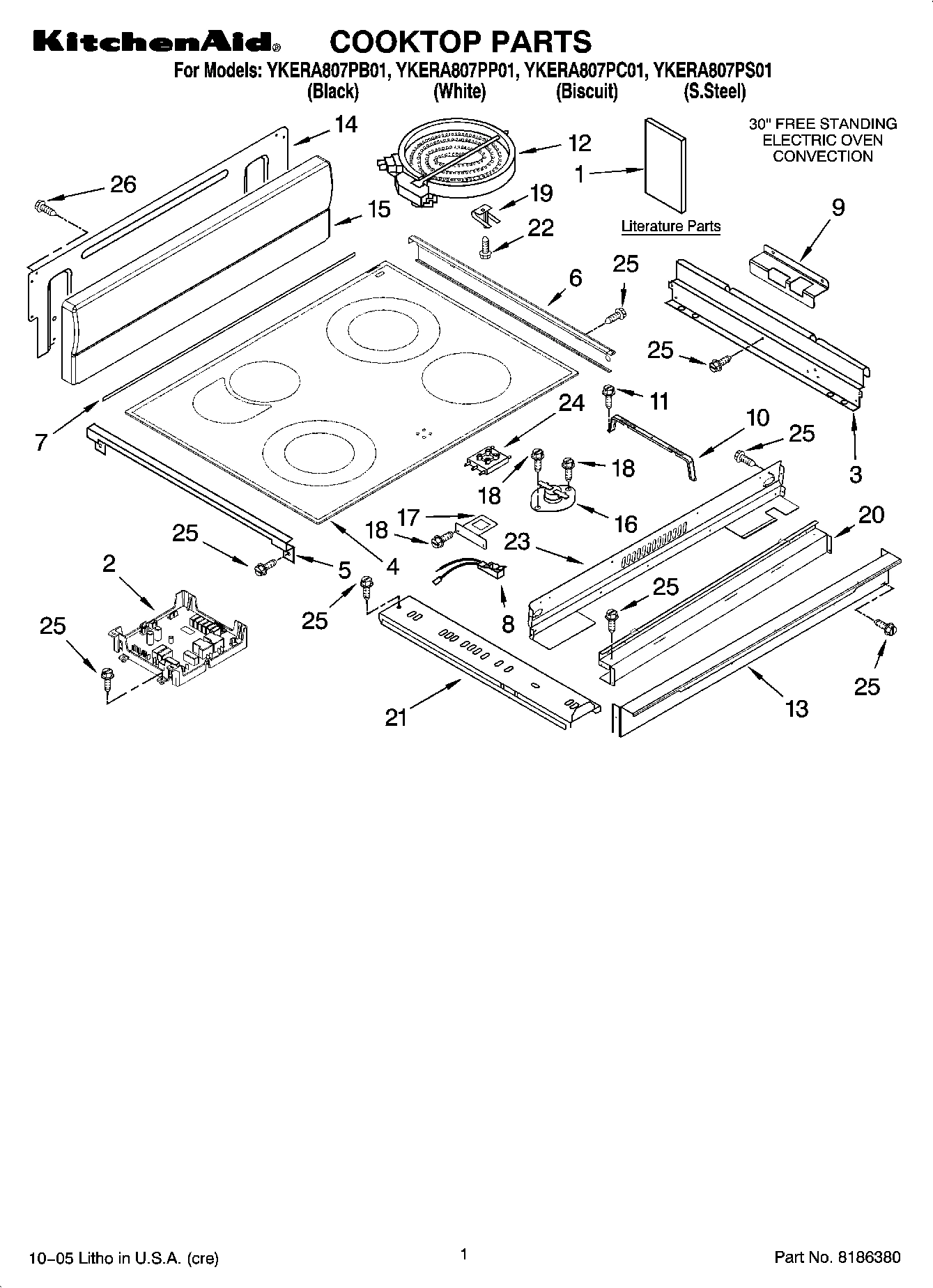 01 - COOKTOP PARTS