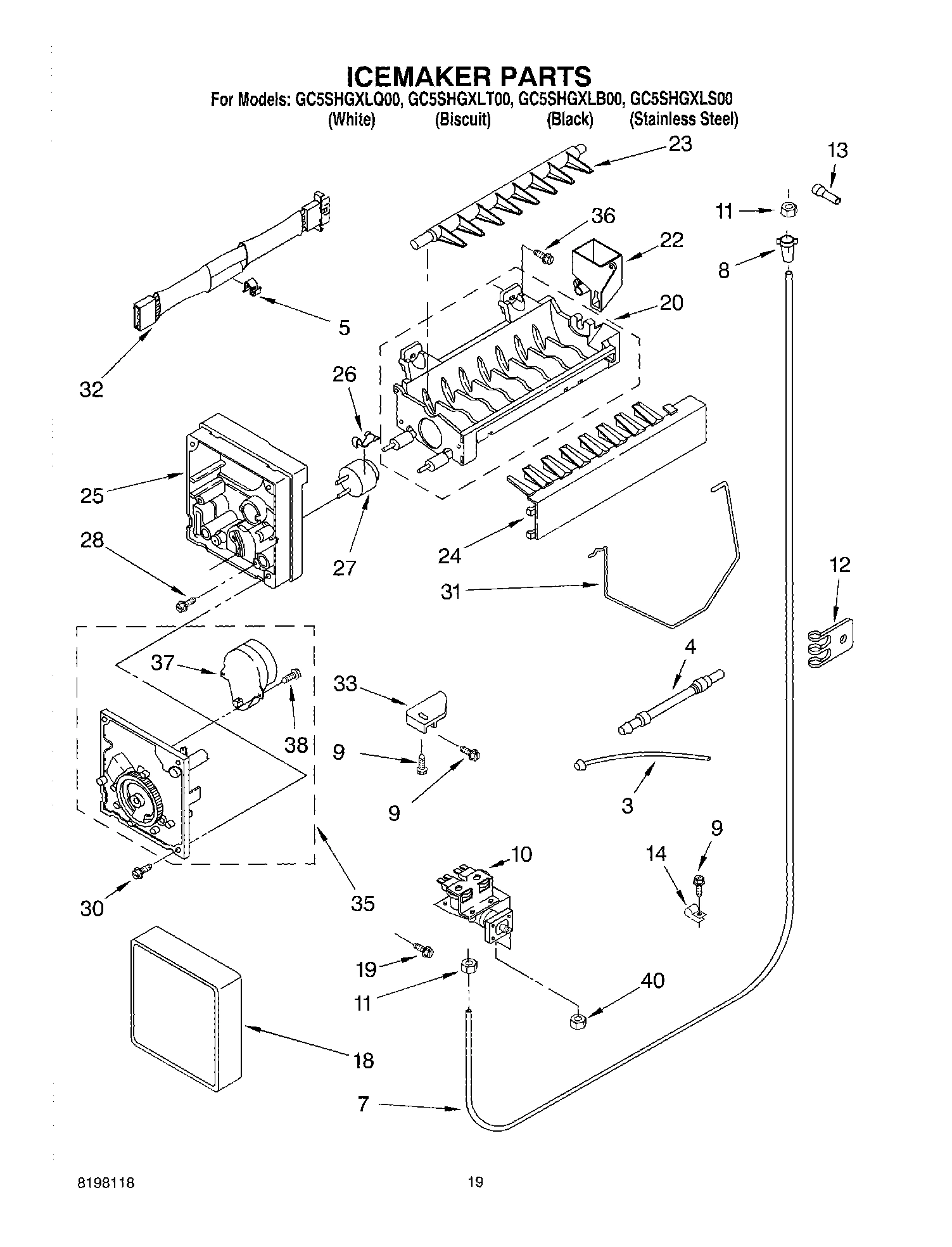 12 - ICE MAKER, OPTIONAL