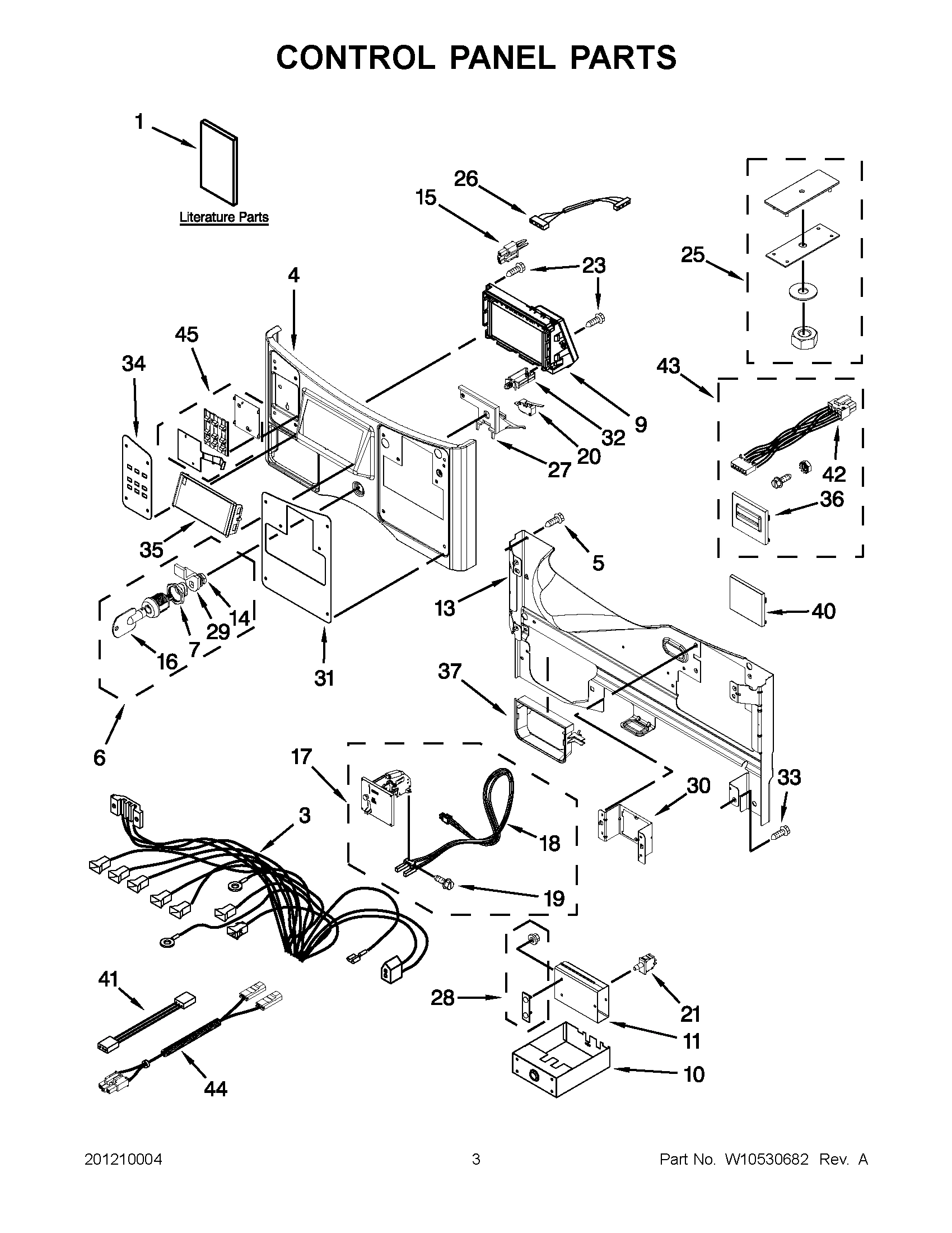 01 - CONTROL PANEL PARTS