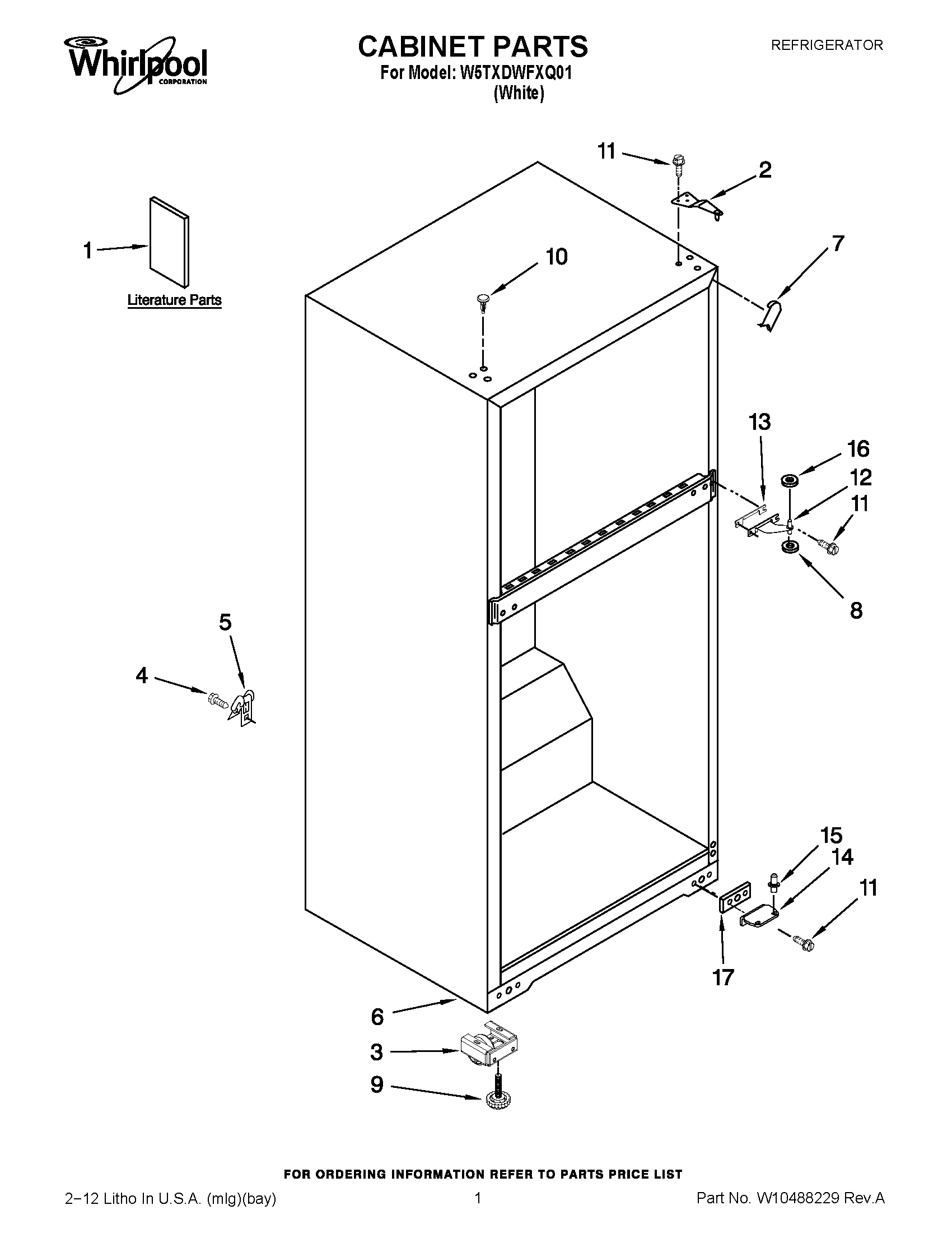 01 - CABINET PARTS