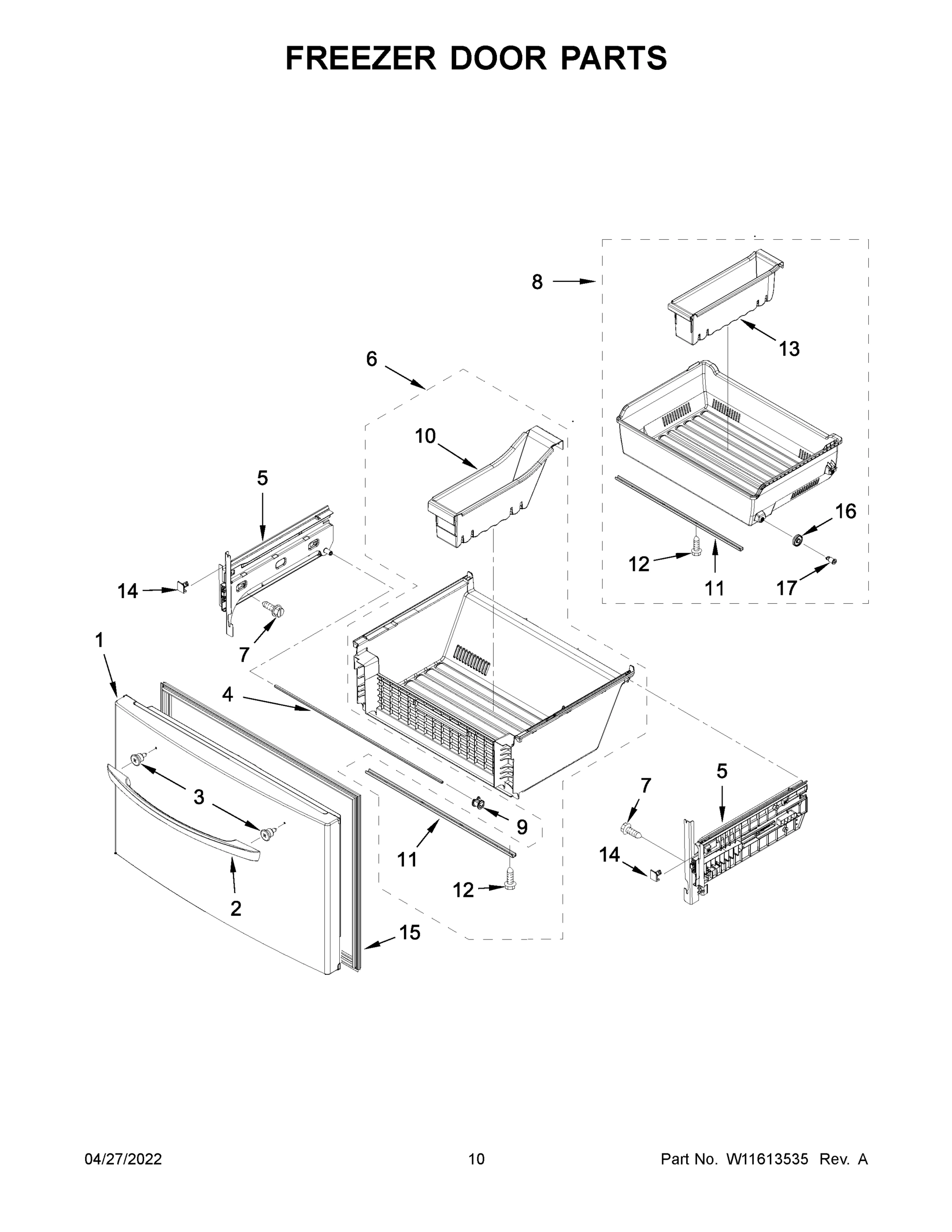 06 - FREEZER DOOR PARTS