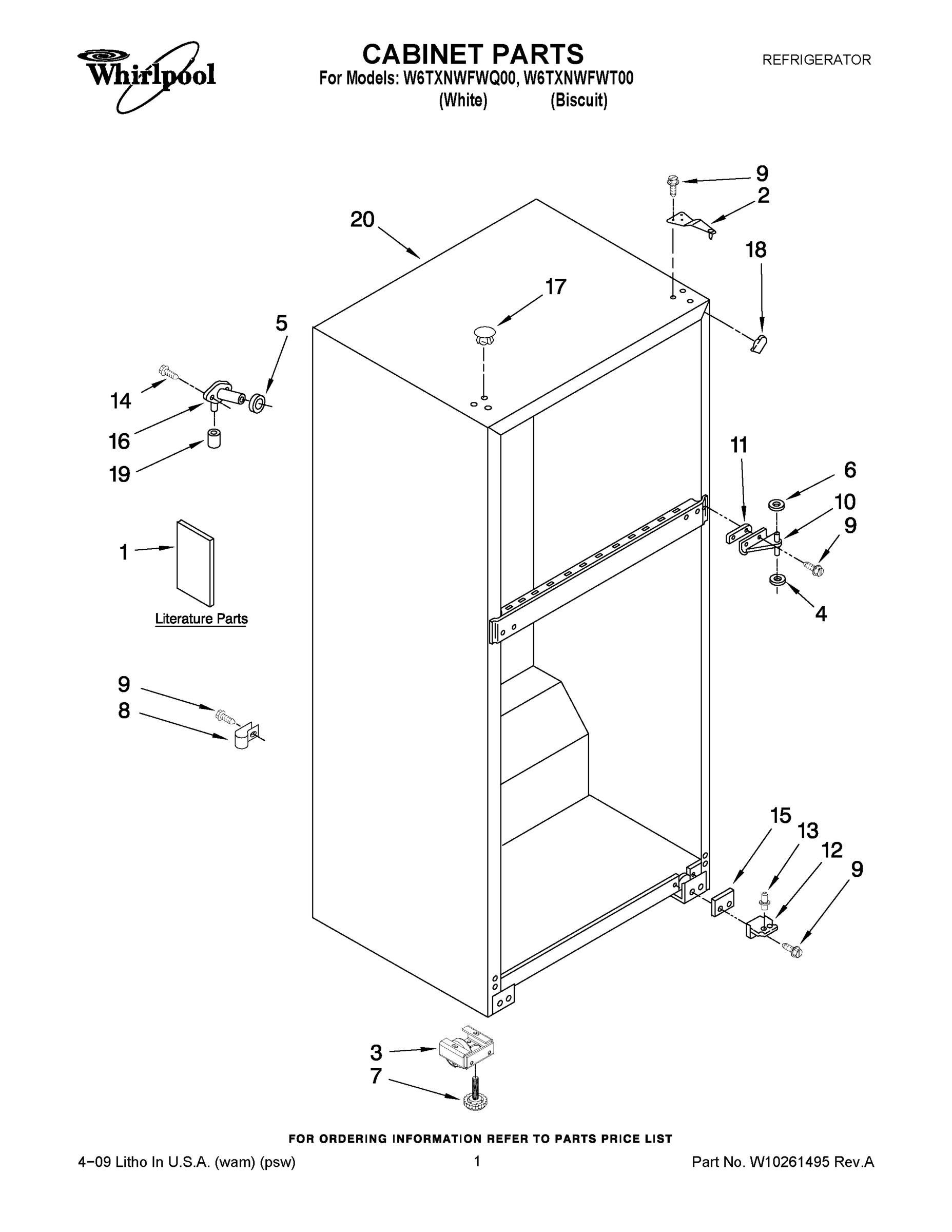 01 - CABINET PARTS