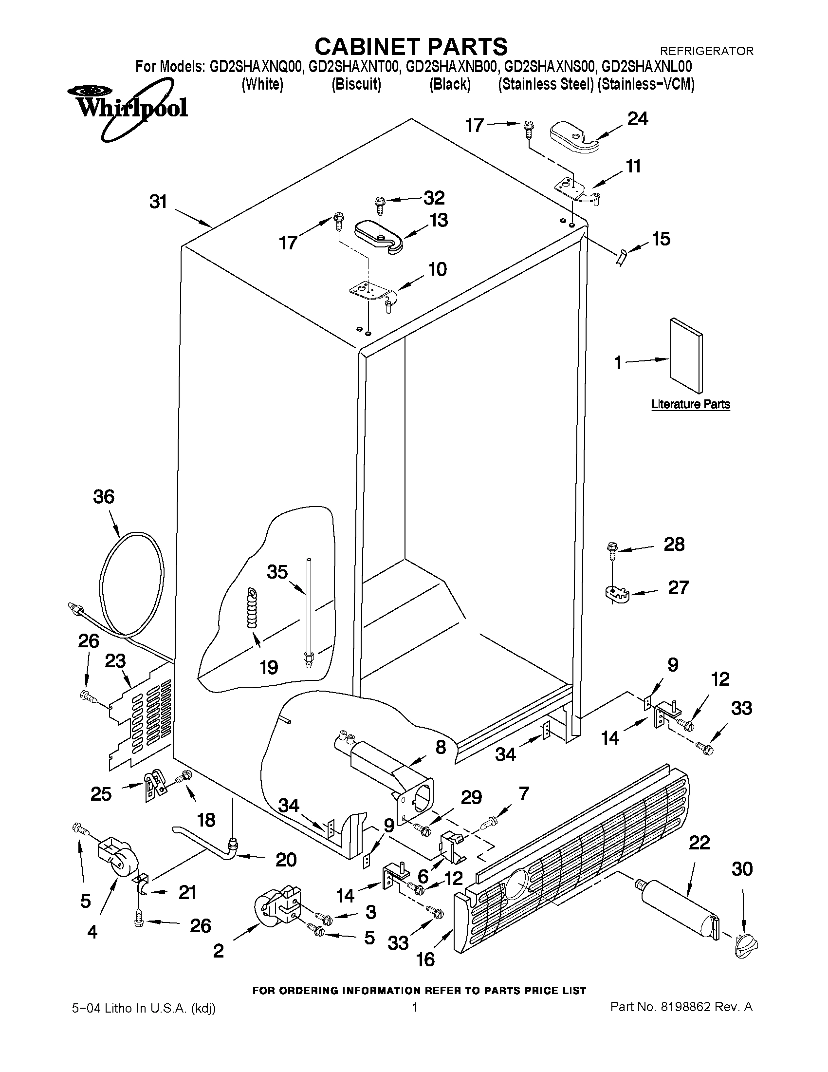 01 - CABINET PARTS