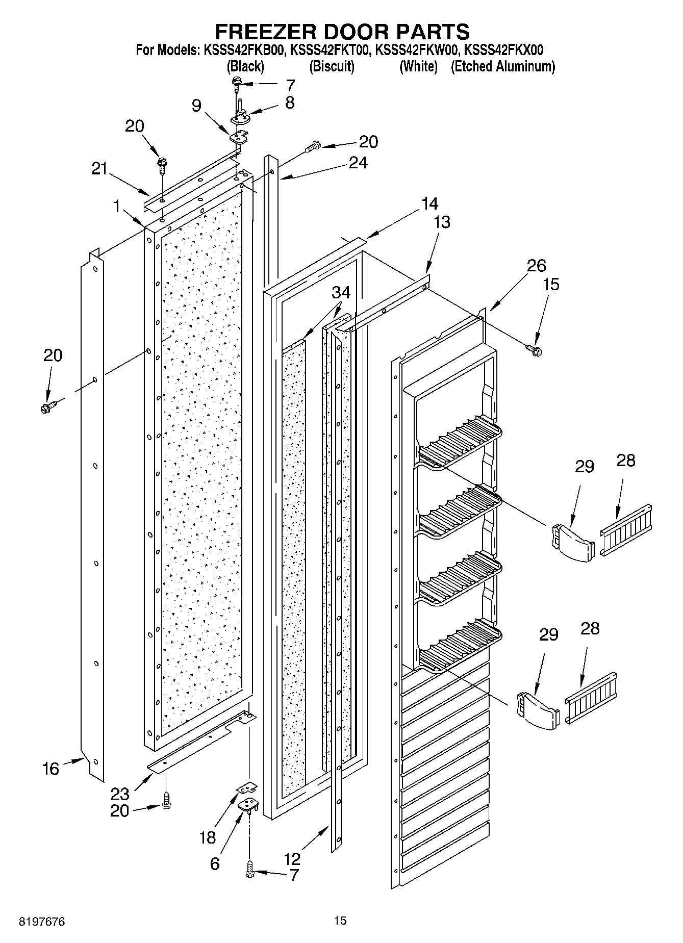 10 - FREEZER DOOR