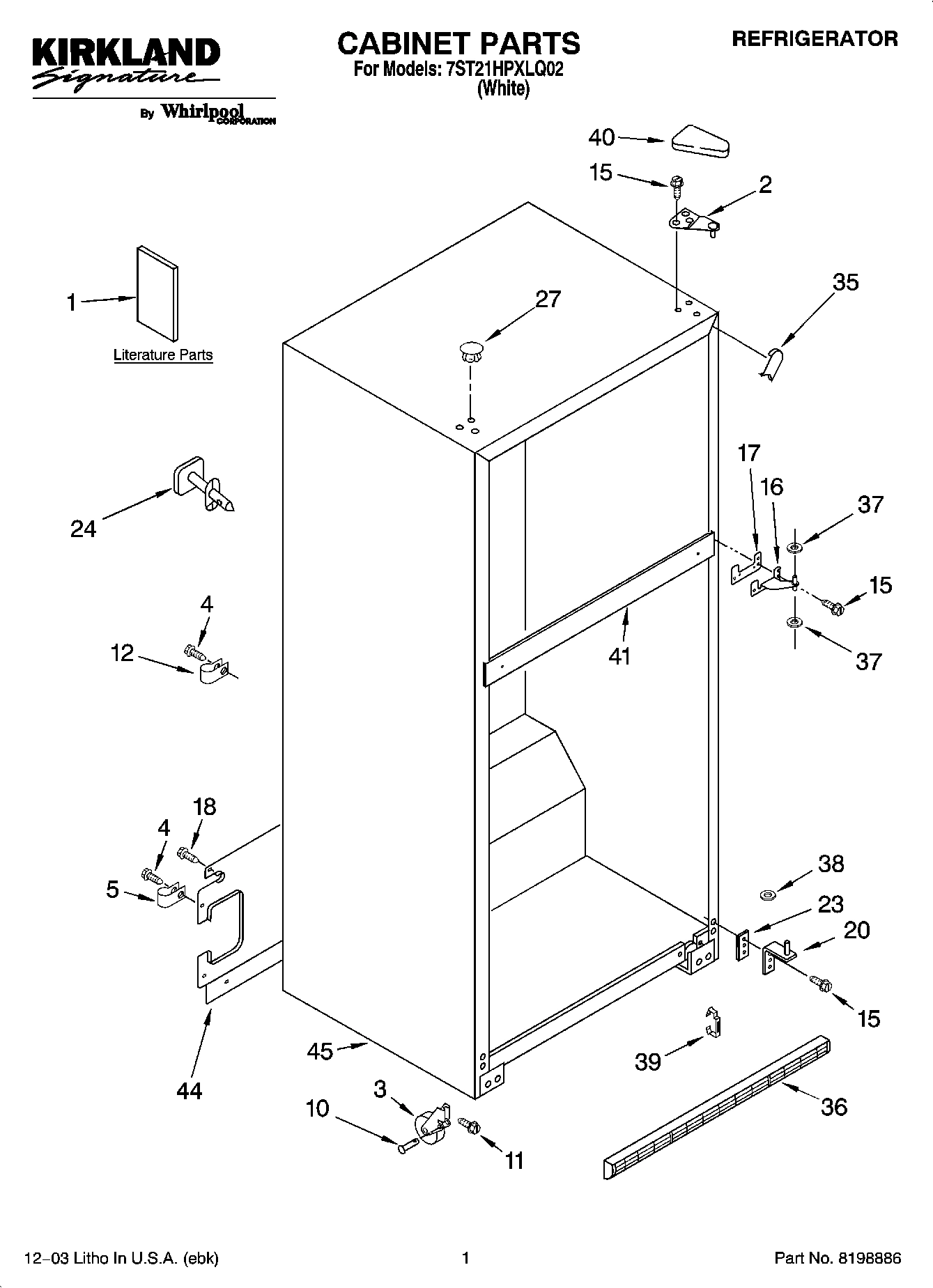 01 - CABINET PARTS