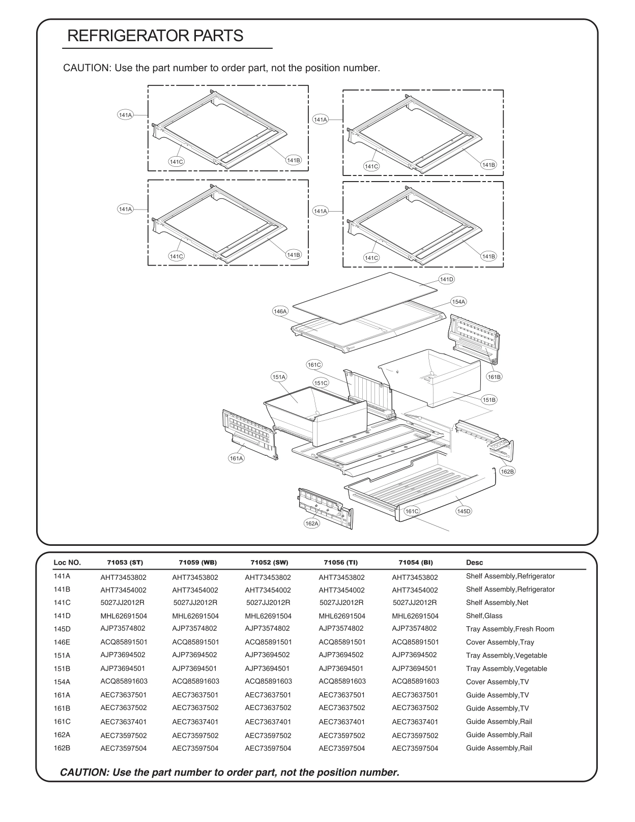 REFRIGERATOR PARTS