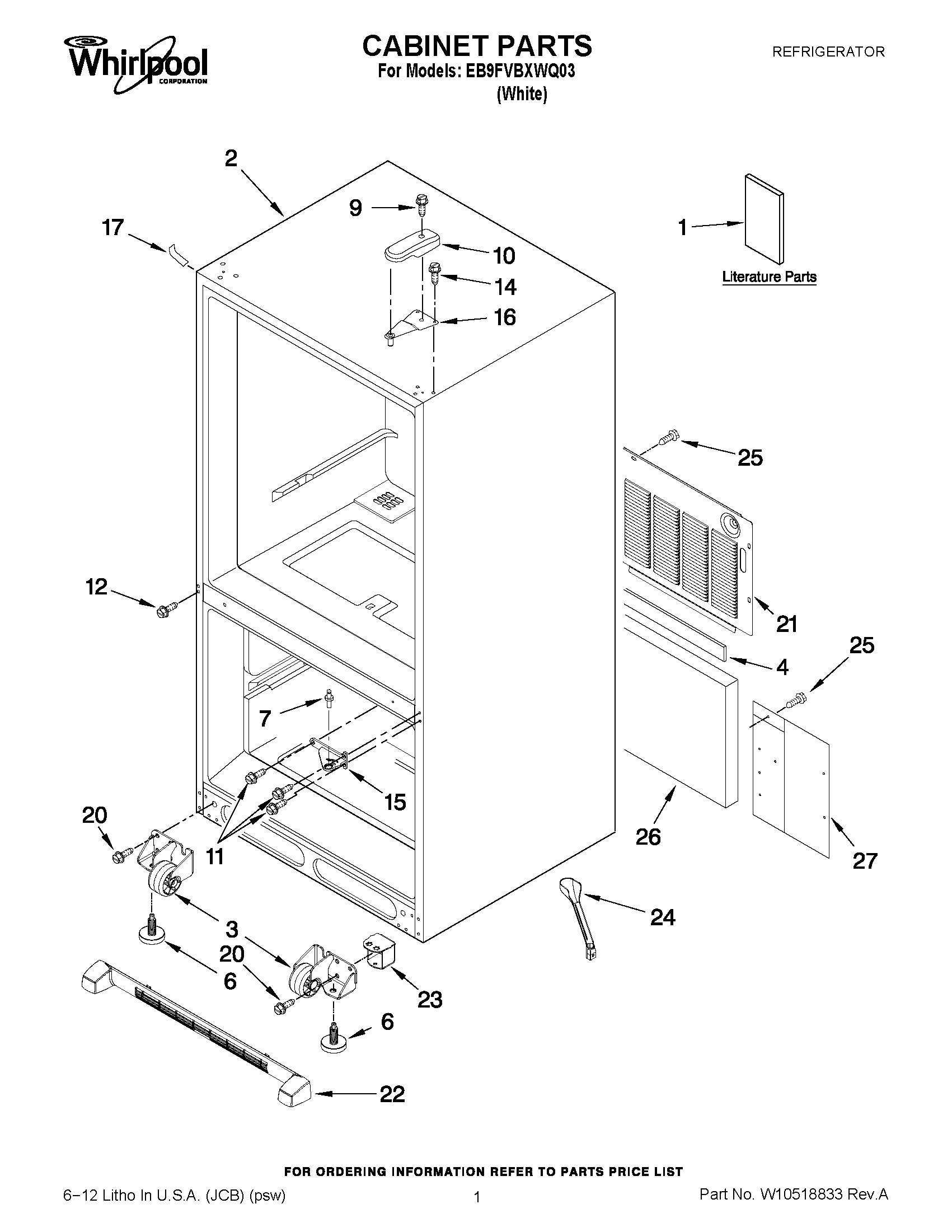 01 - CABINET PARTS