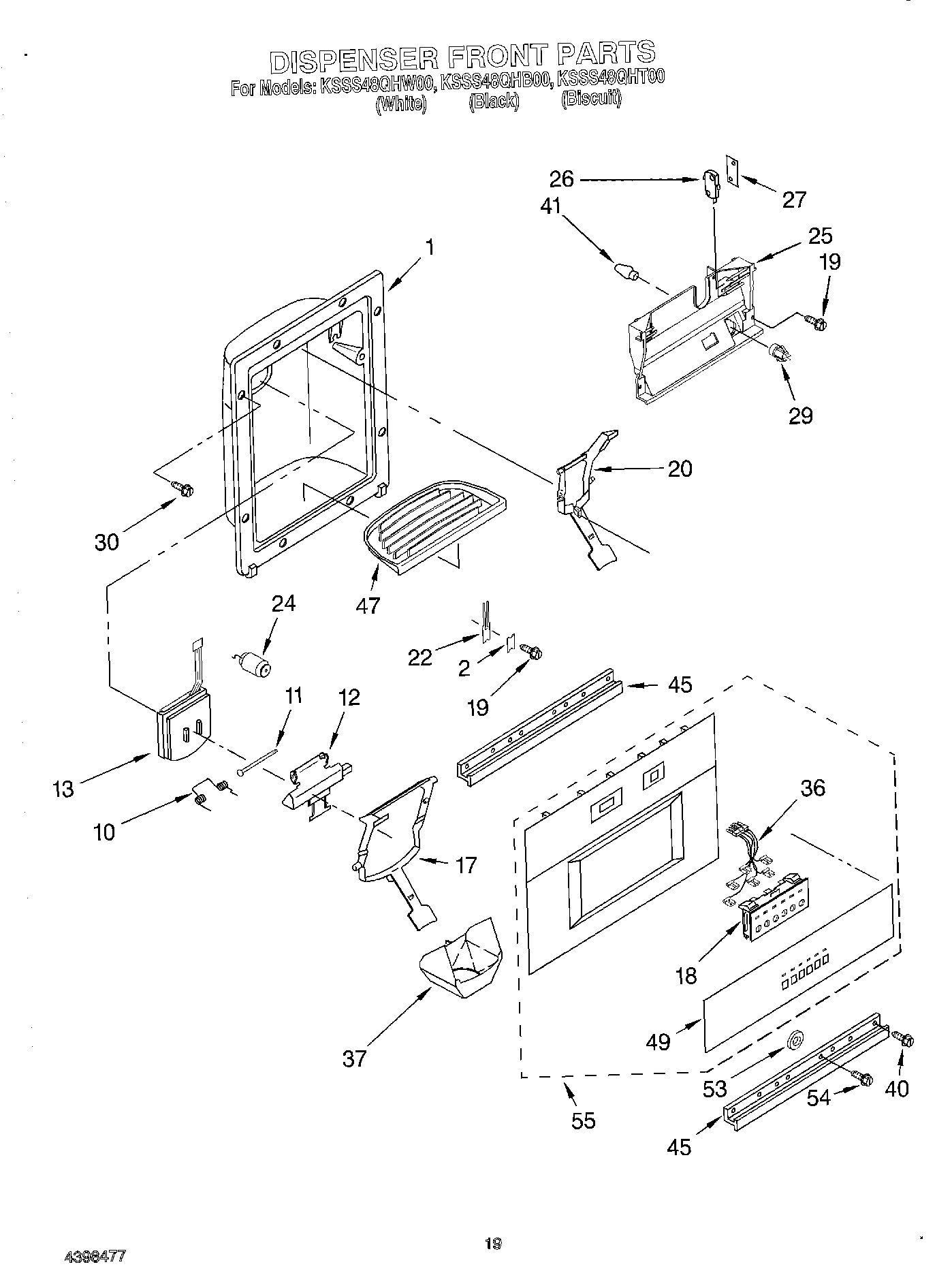 13 - DISPENSER FRONT