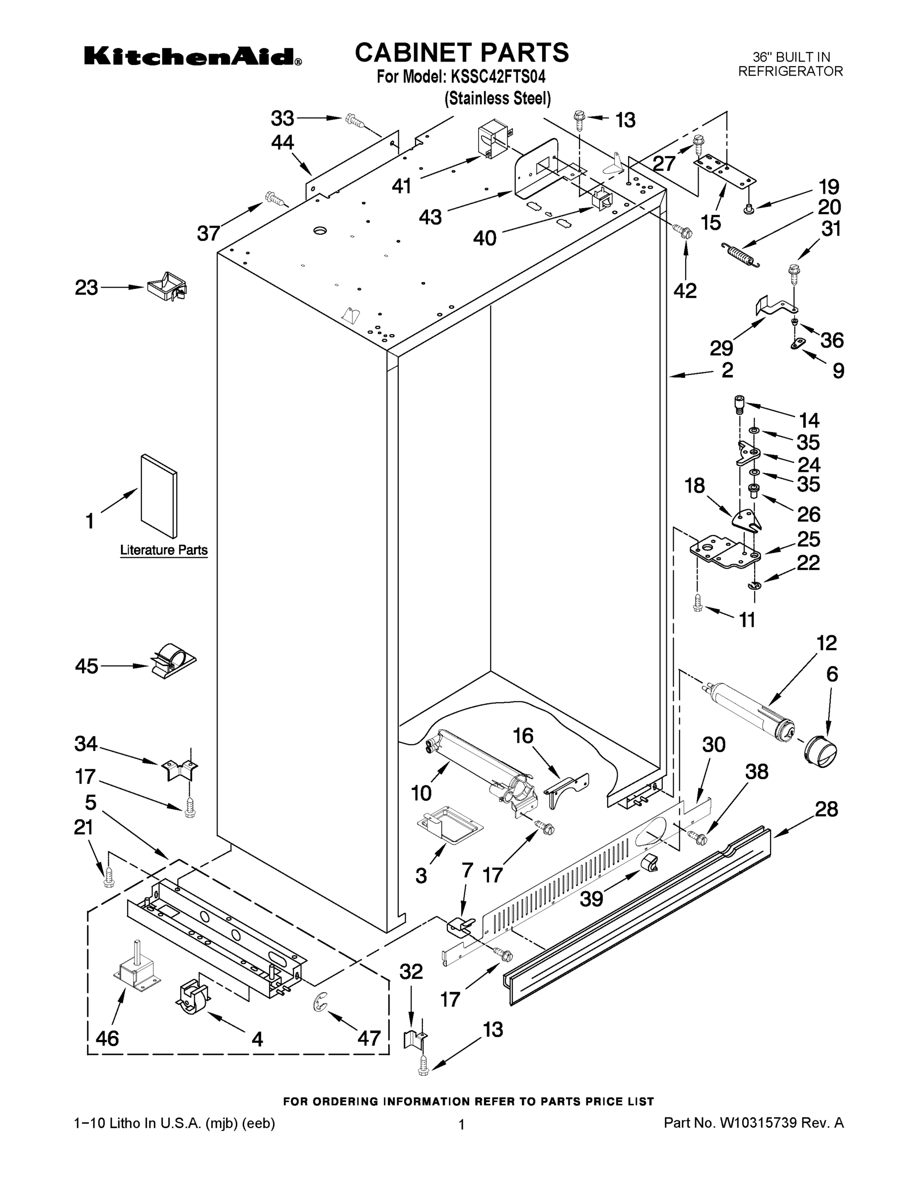 01 - CABINET PARTS