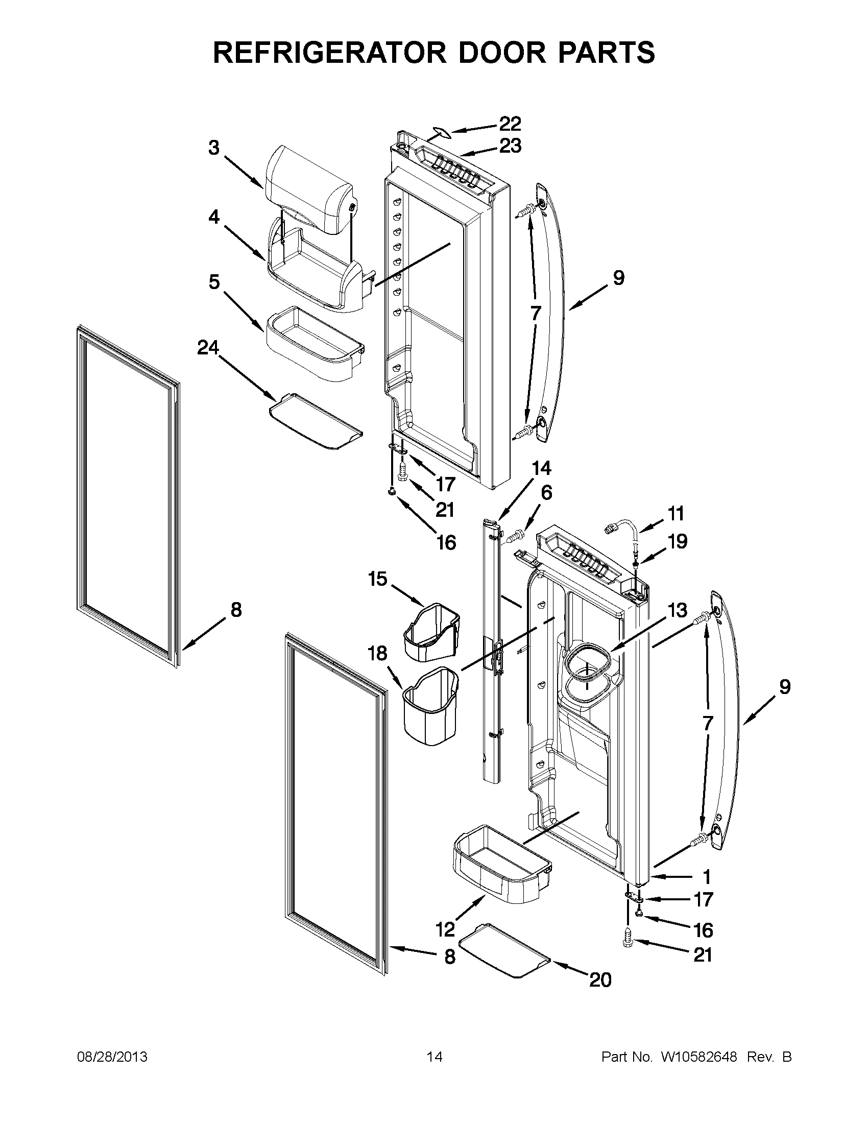 08 - REFRIGERATOR DOOR PARTS