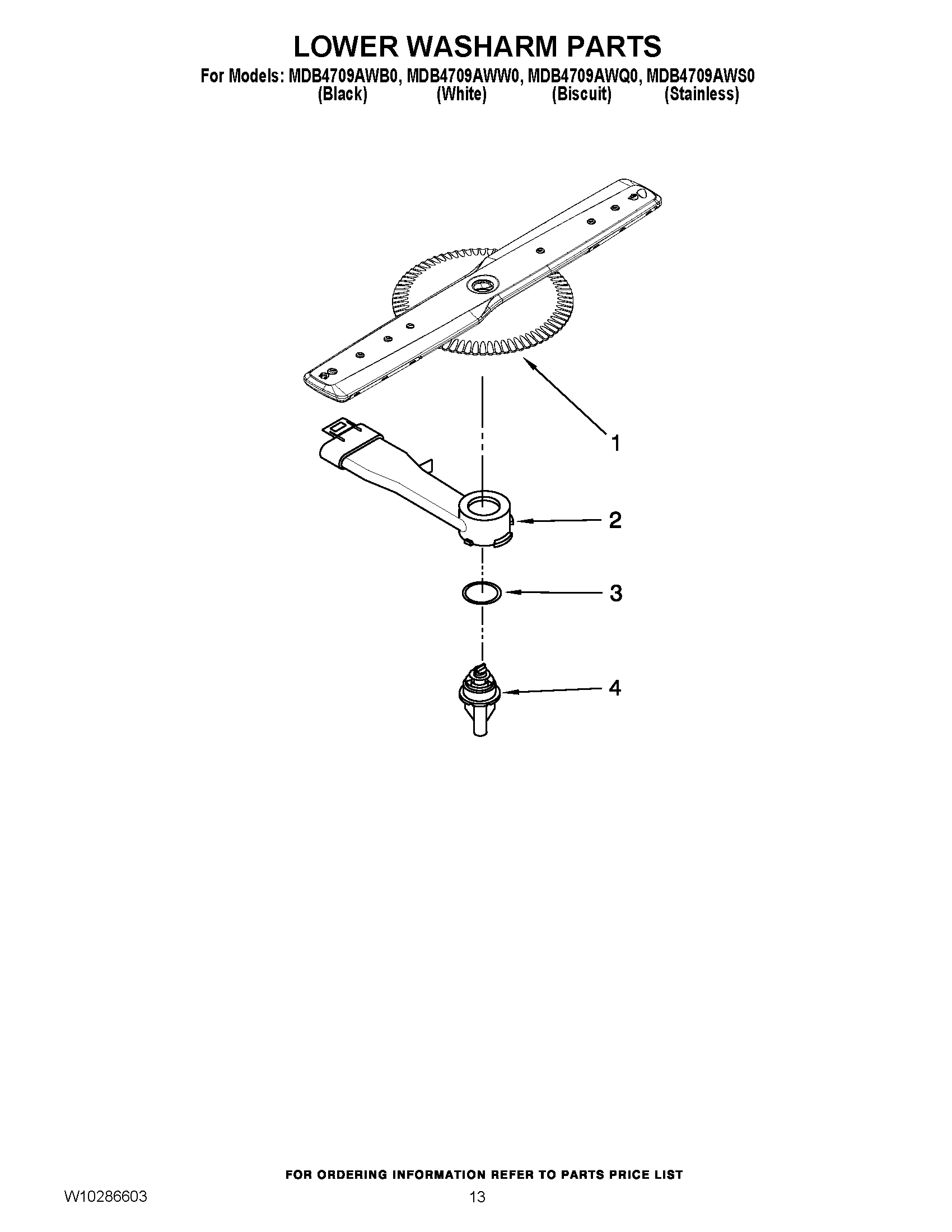 11 - LOWER WASHARM PARTS