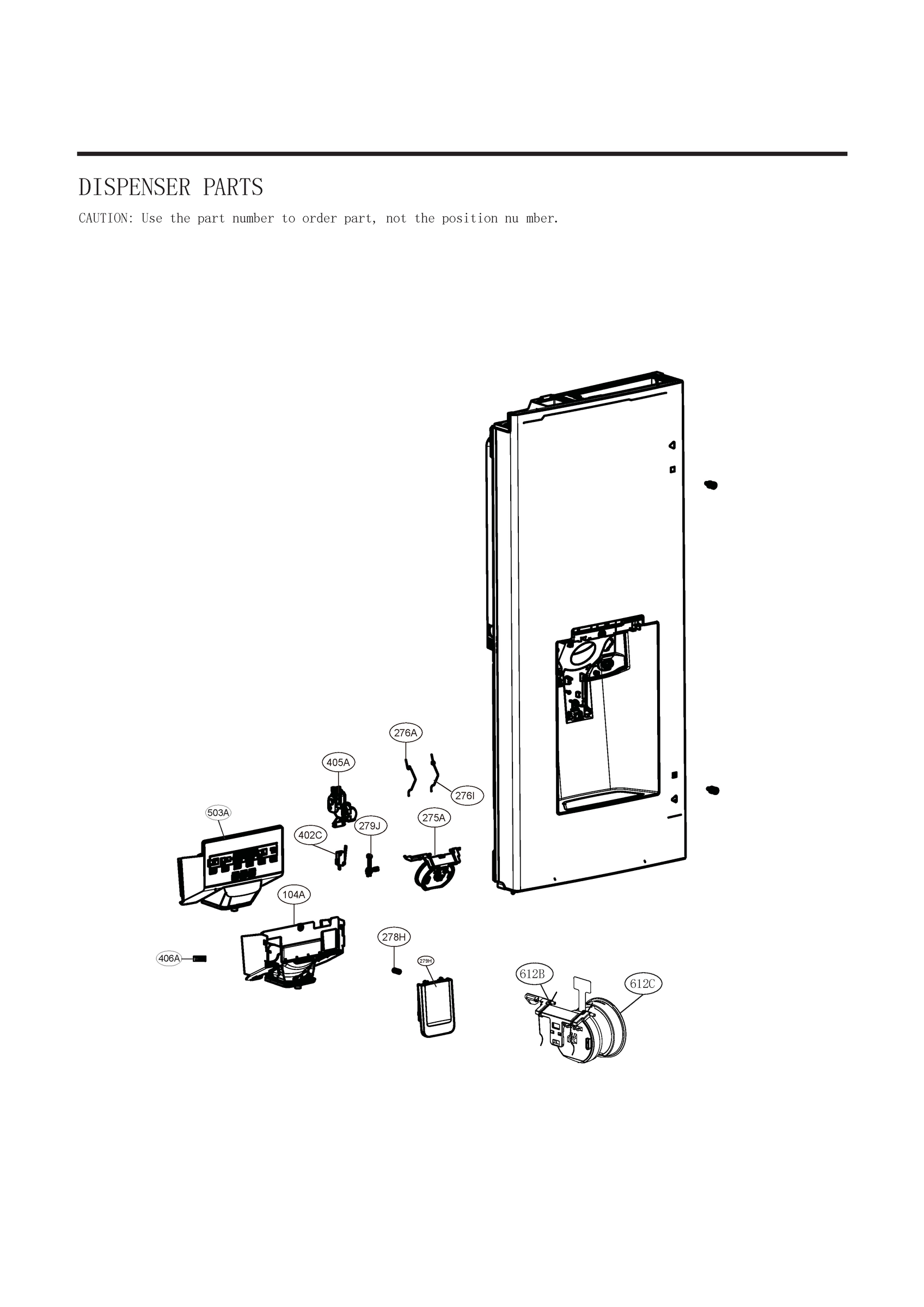 DISPENSER PARTS