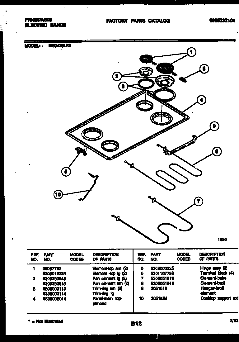 03 - COOKTOP AND BROILER PARTS