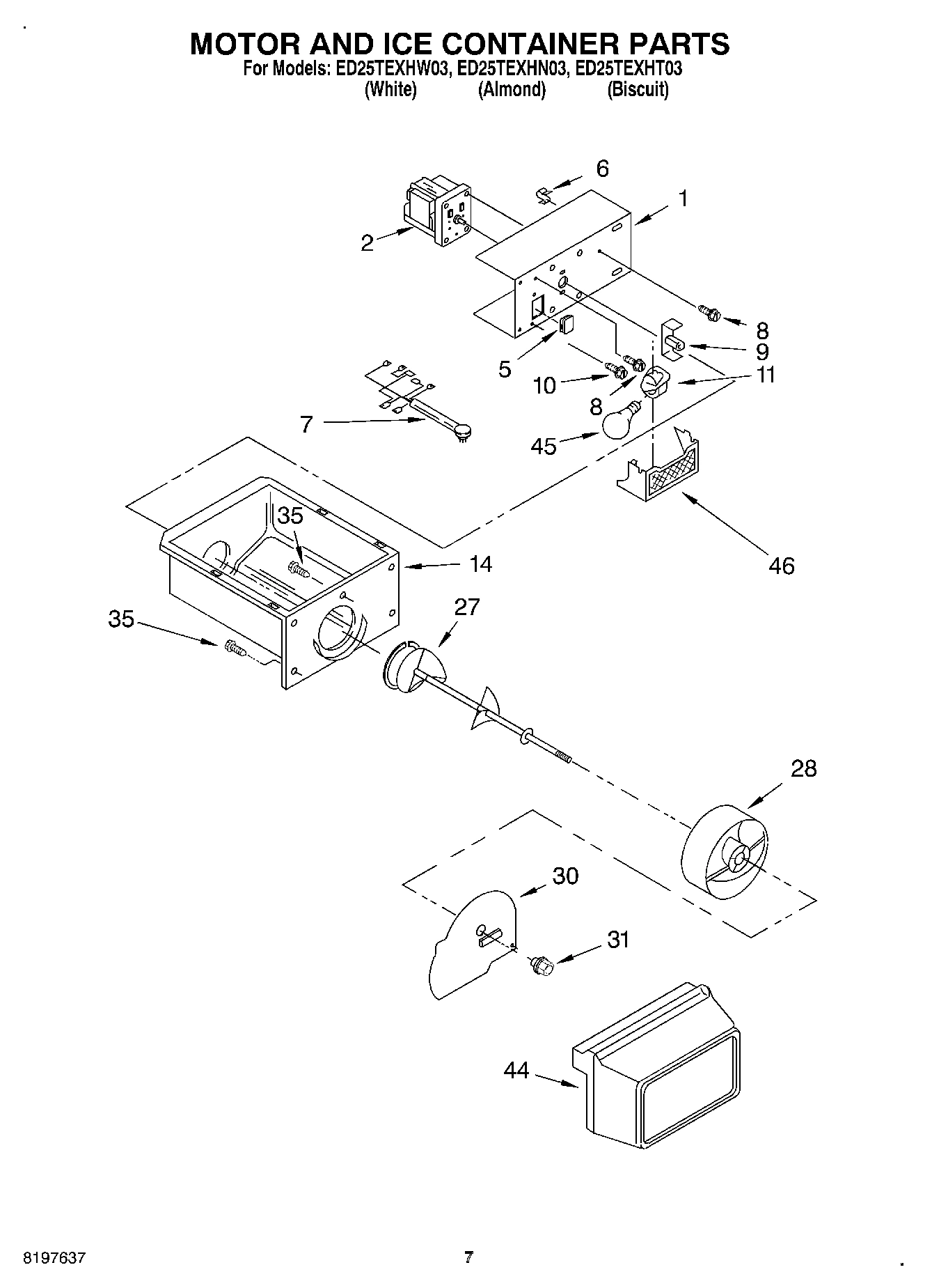 05 - MOTOR AND ICE CONTAINER