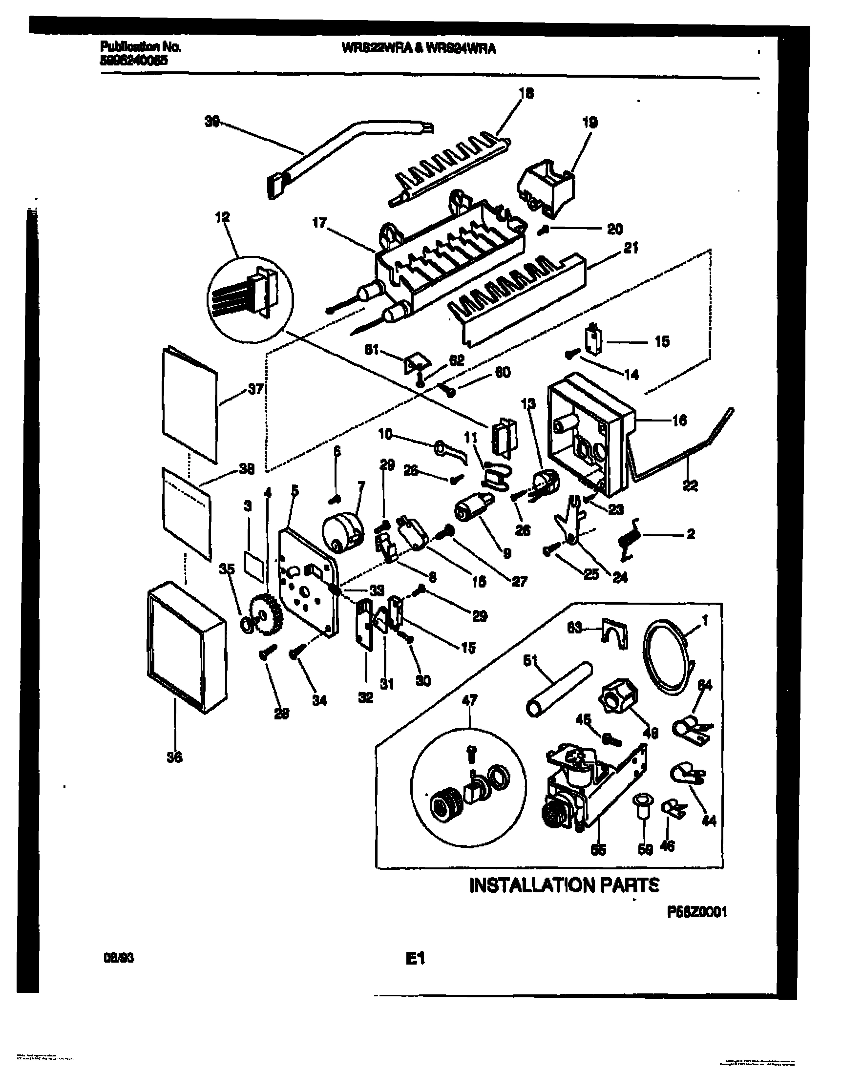 14 - ICE MAKER AND INSTALLATION PARTS