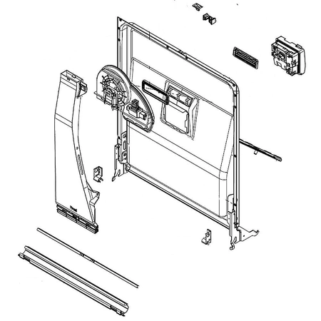 ADE73849713 LG Dishwasher Door Liner Assembly