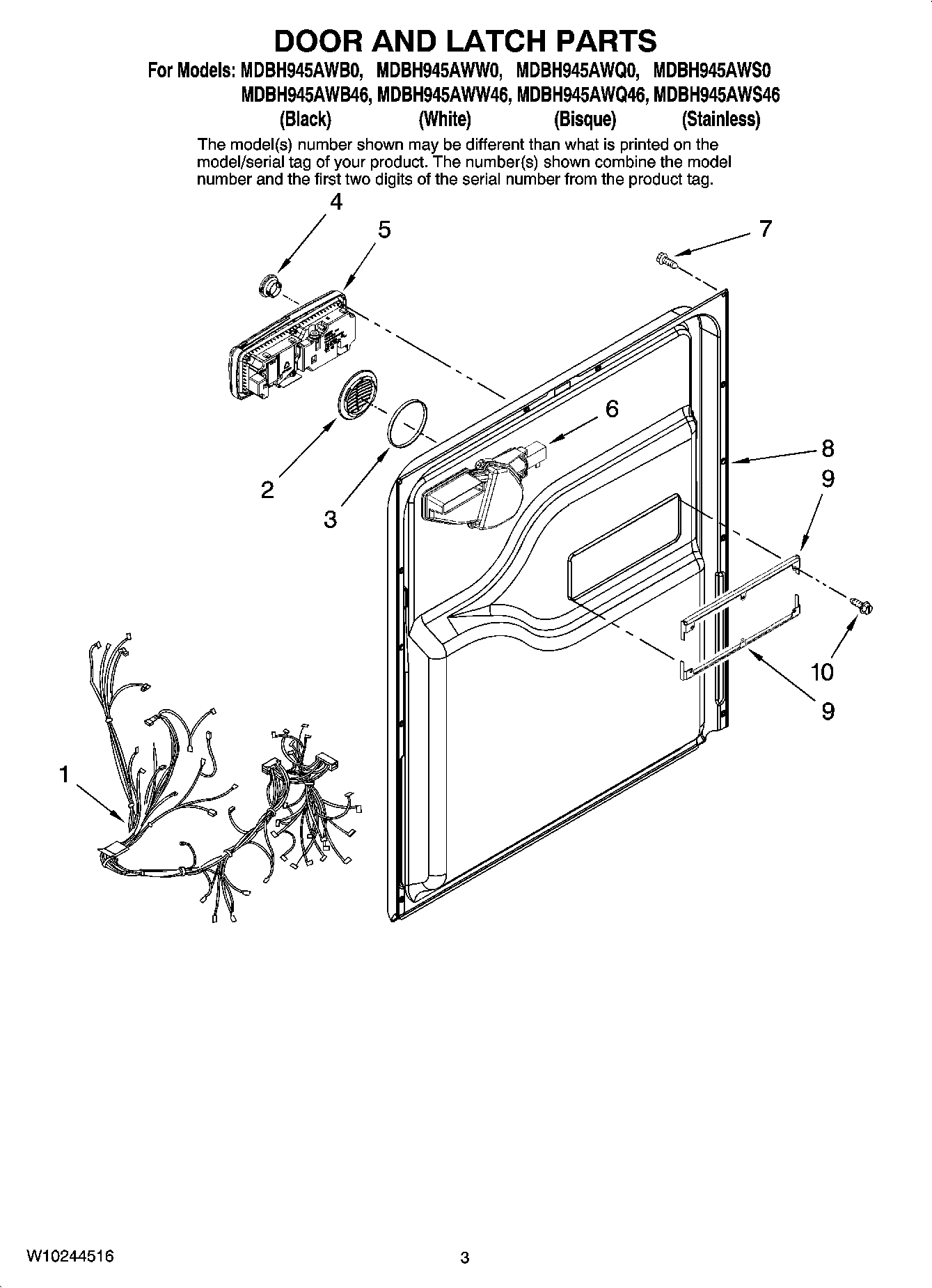 03 - DOOR AND LATCH PARTS