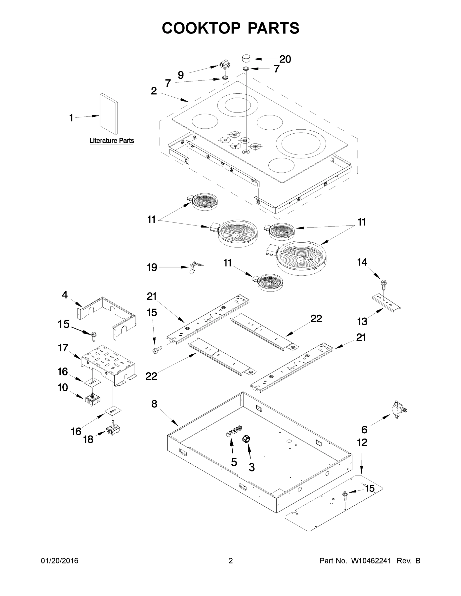 02 - COOKTOP PARTS