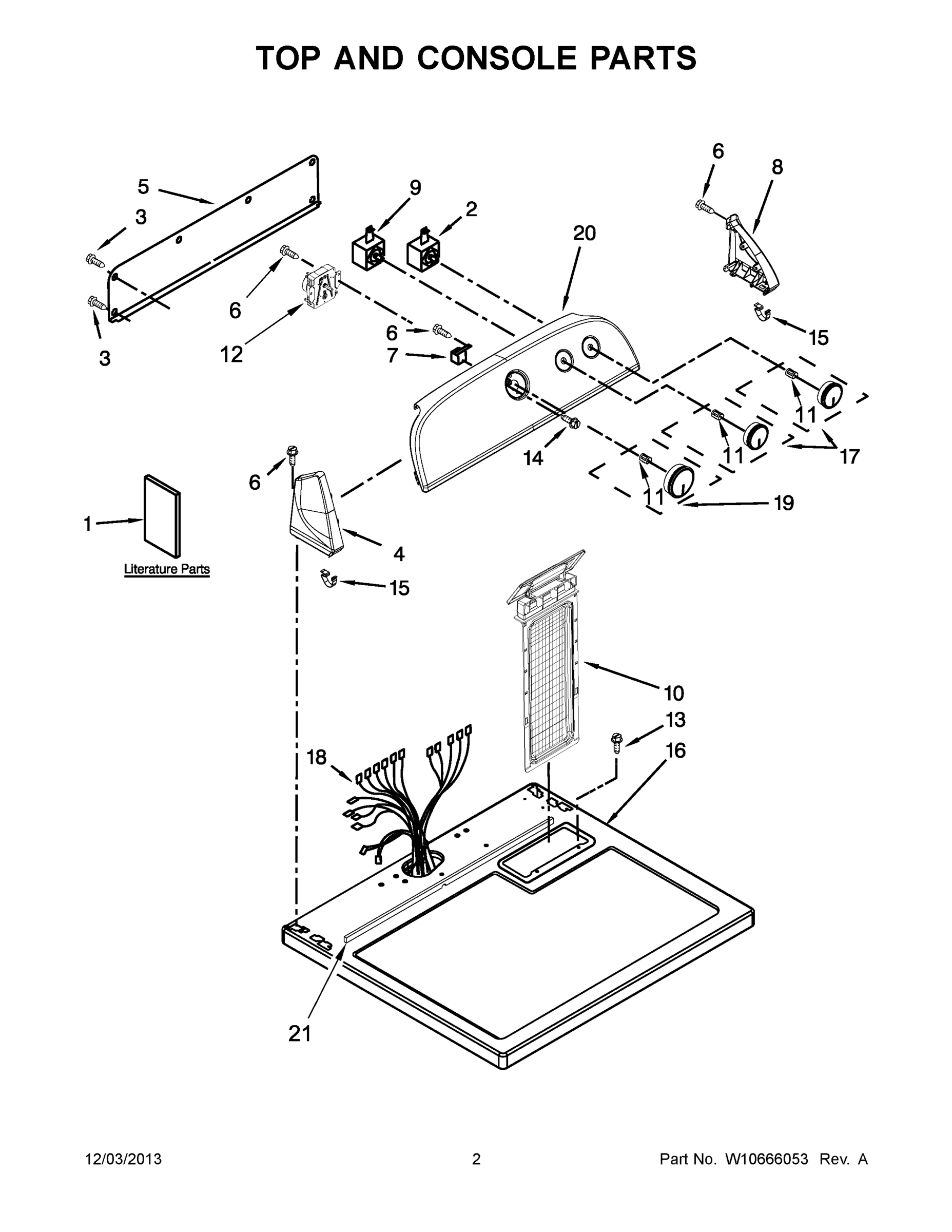 02 - TOP AND CONSOLE PARTS