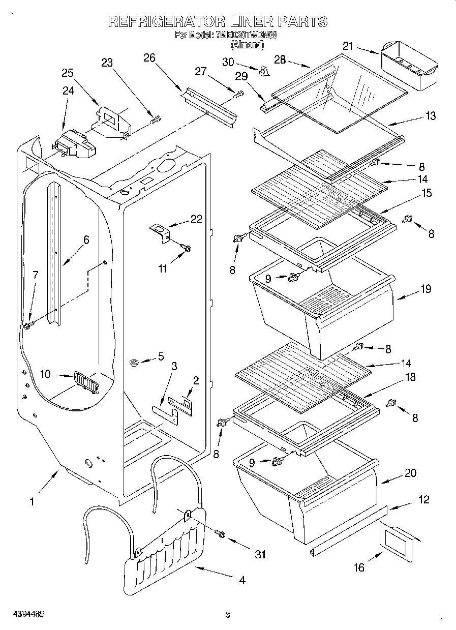 02 - REFRIGERATOR LINER