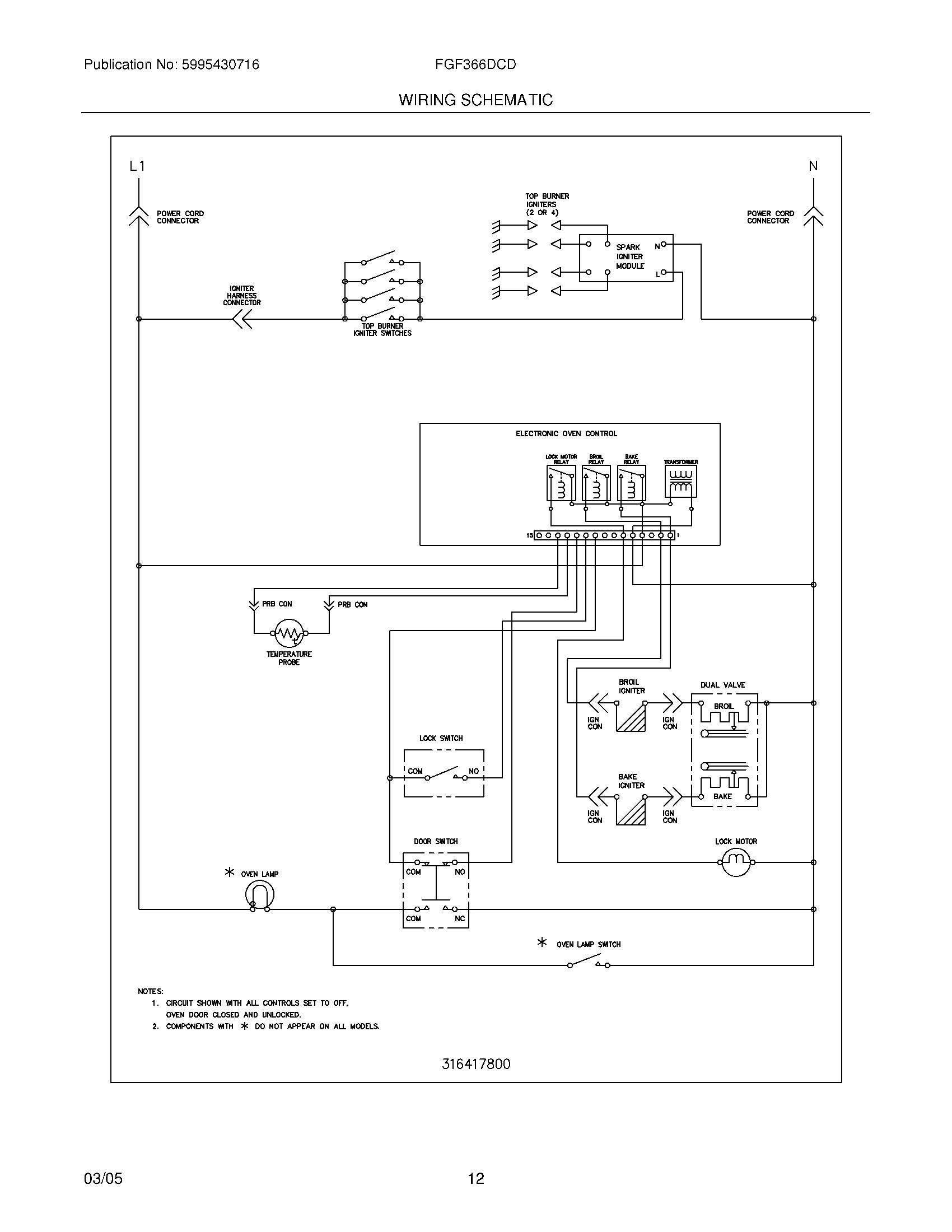 12 - WIRING SCHEMATIC