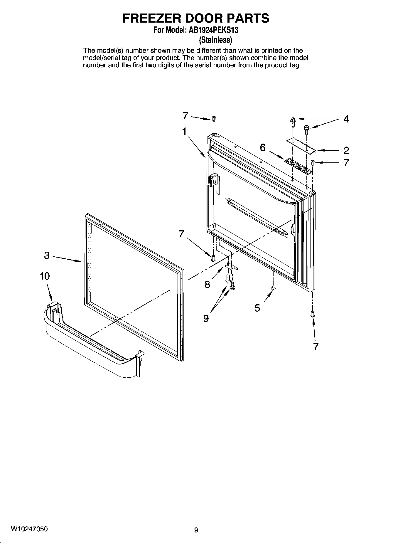 05 - FREEZER DOOR PARTS