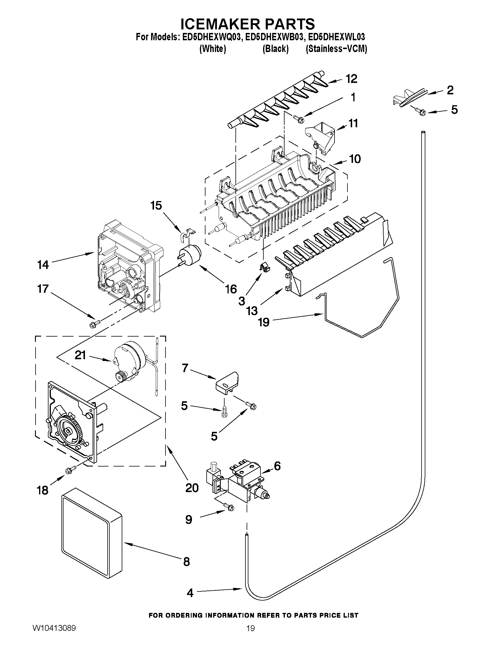 12 - ICEMAKER PARTS