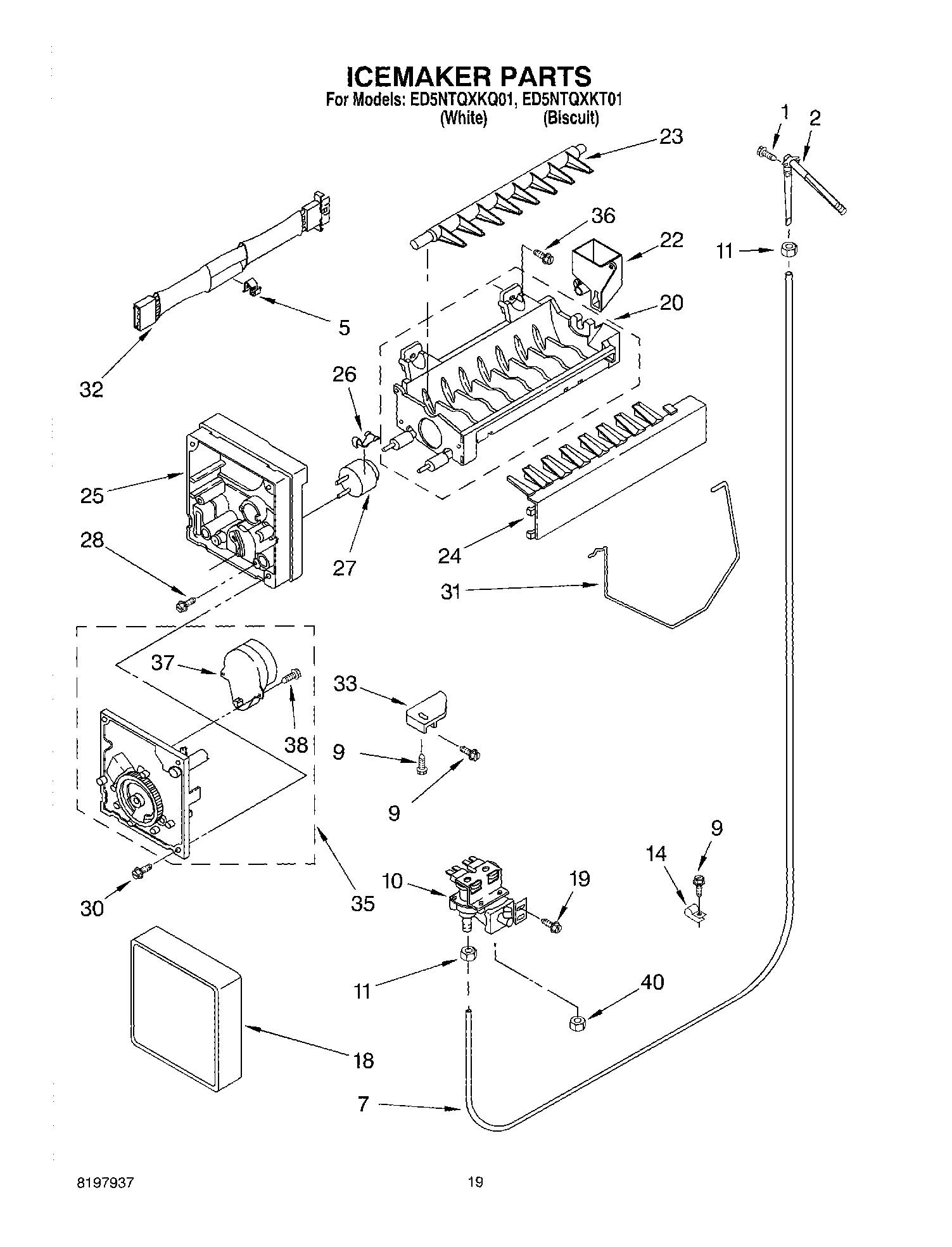 12 - ICE MAKER, OPTIONAL