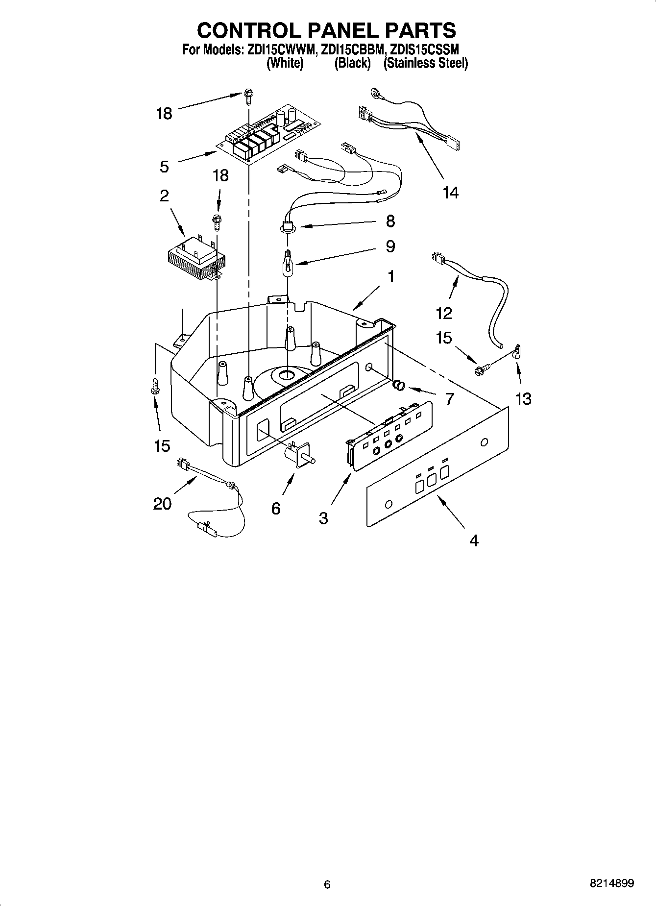 04 - CONTROL PANEL PARTS